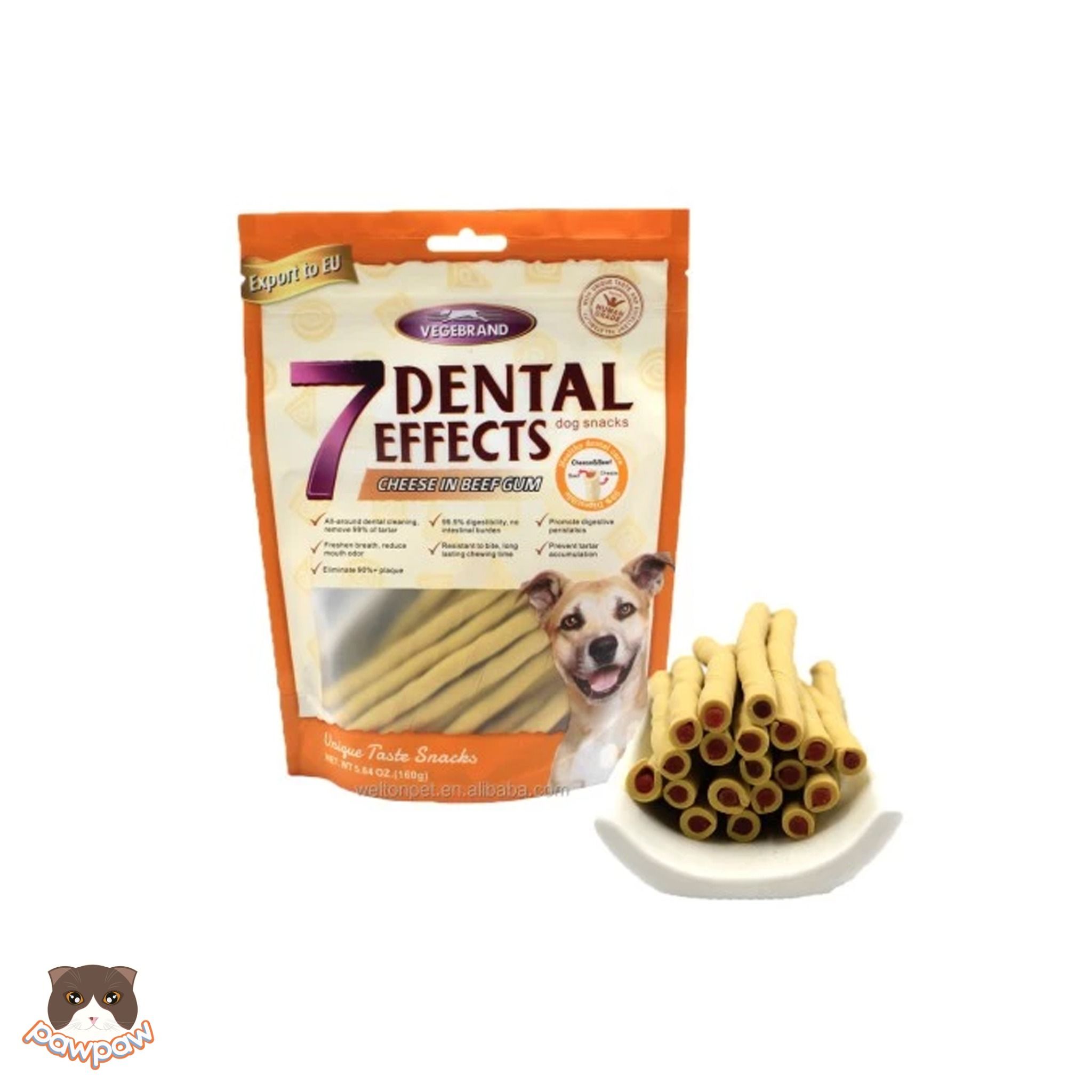 Snack xương gặm sạch răng 7Dental gói 160g cho chó