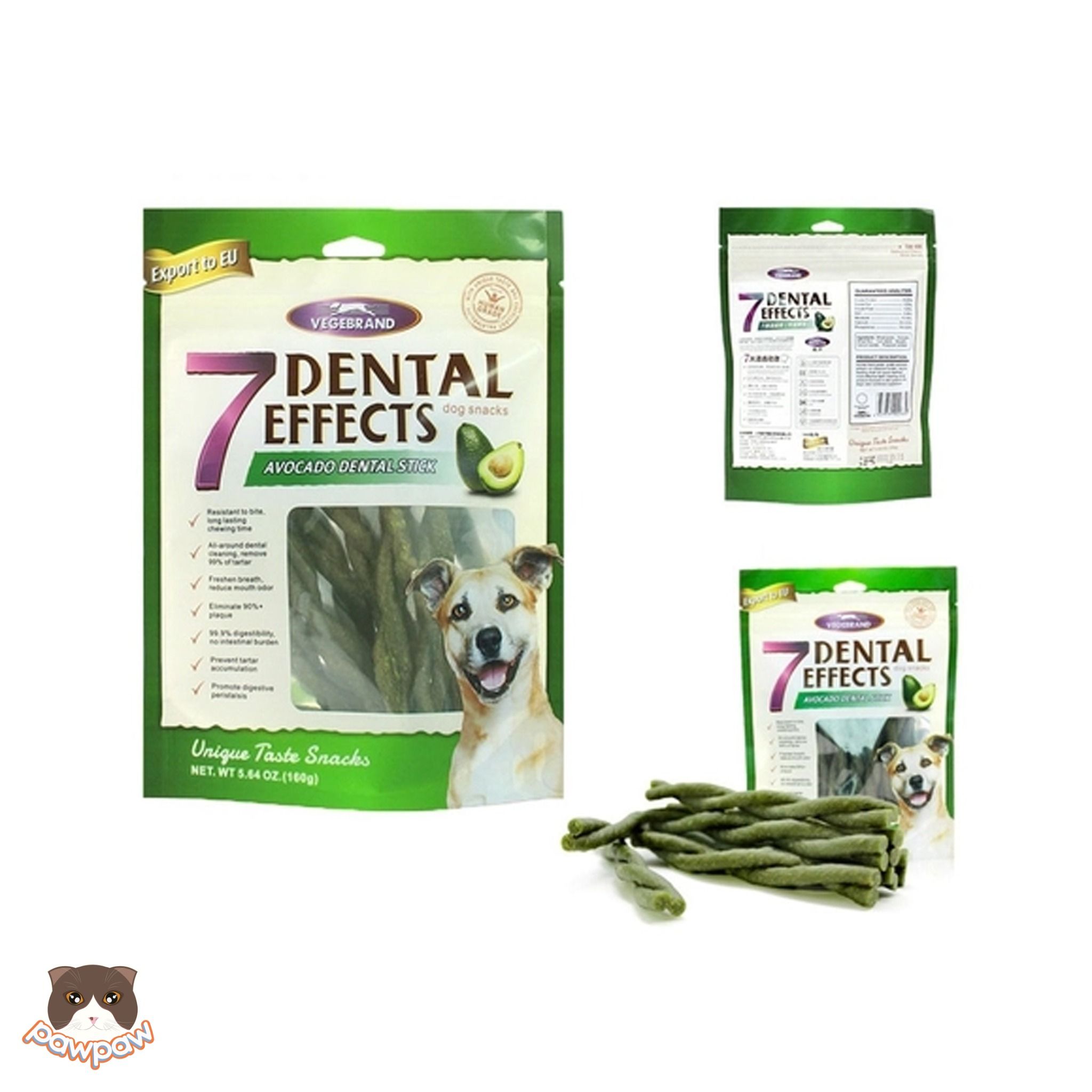 Snack xương gặm sạch răng 7Dental gói 160g cho chó