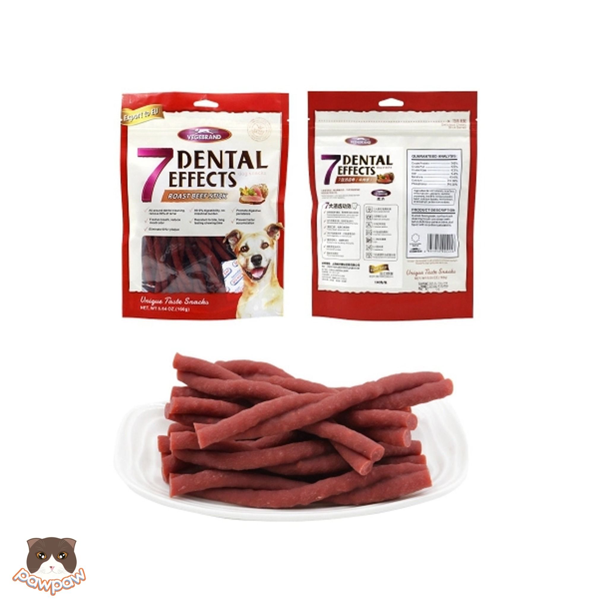 Snack xương gặm sạch răng 7Dental gói 160g cho chó