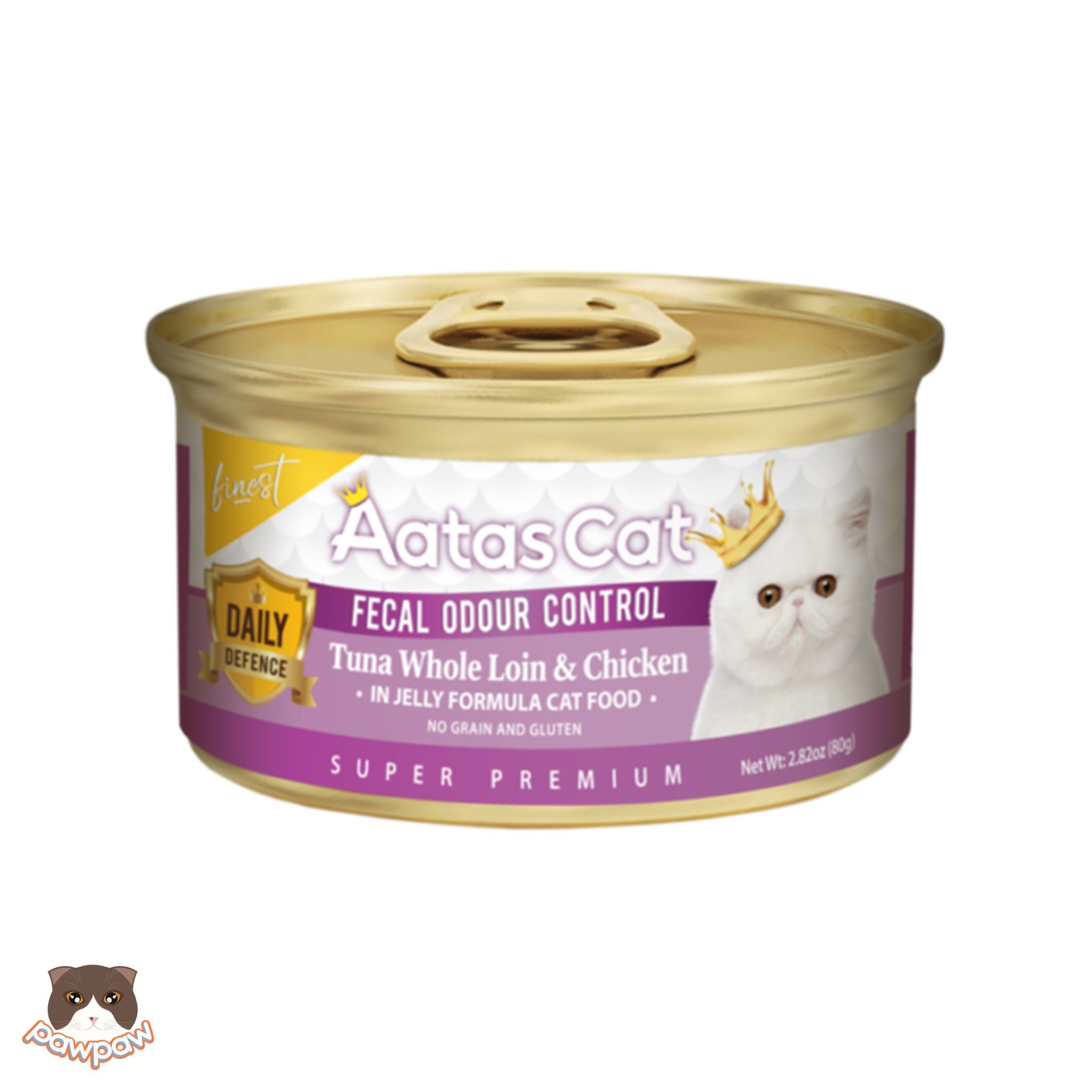 Pate Aatas Daily lon 80g vị cá ngừ & gà cho mèo