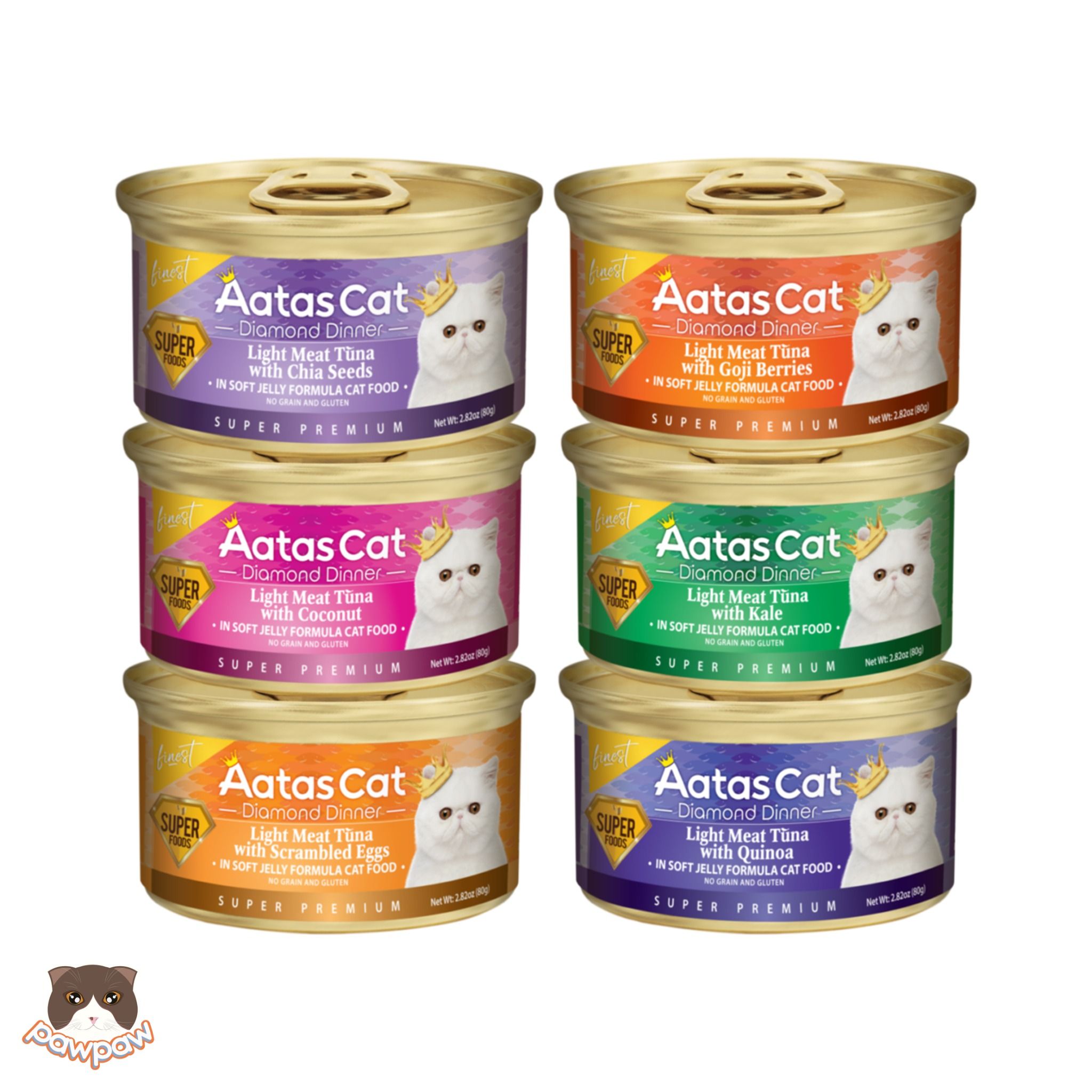 Pate Aatas Diamond lon 80g cho mèo