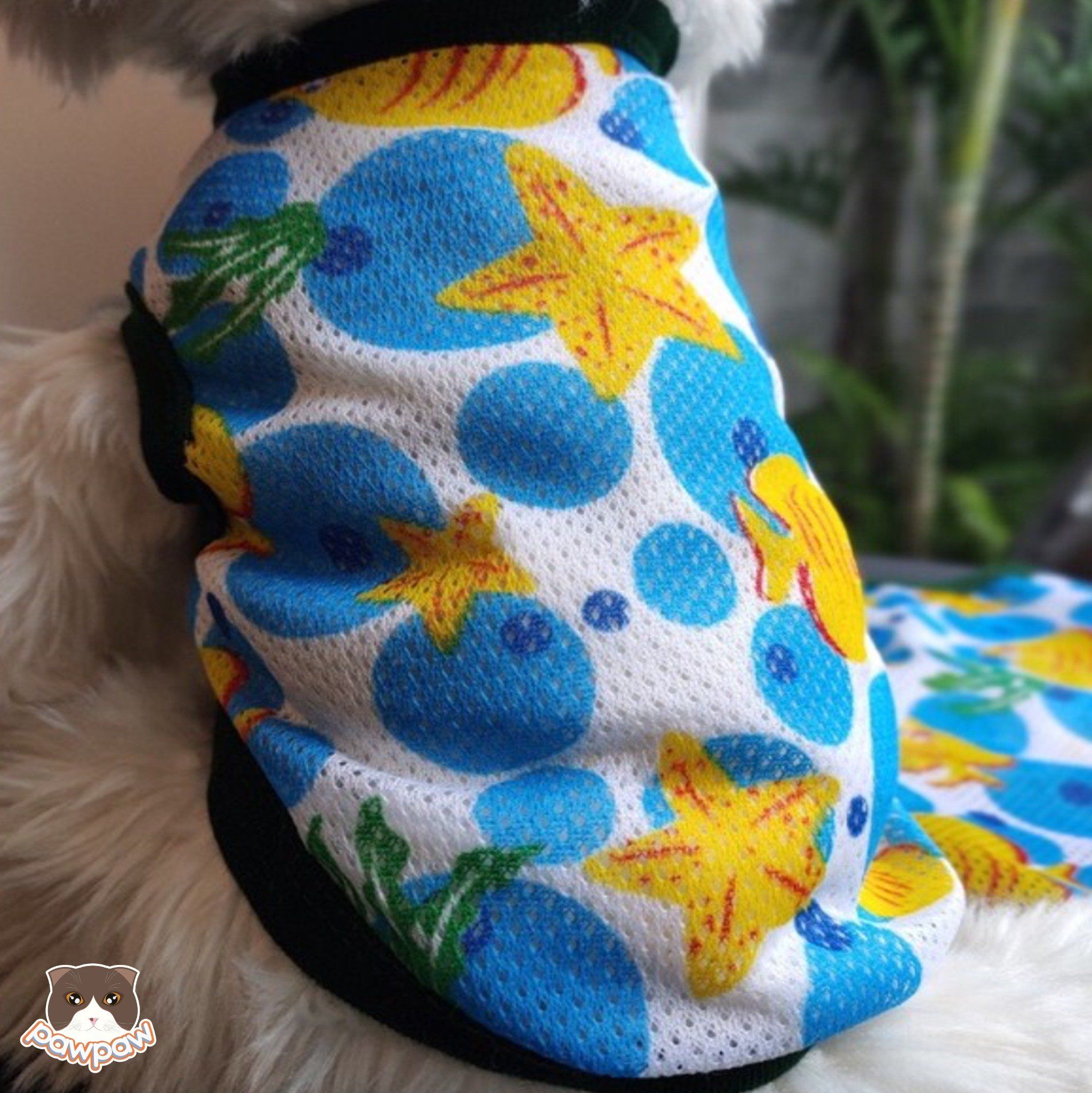 Áo lưới in hình cho chó mèo