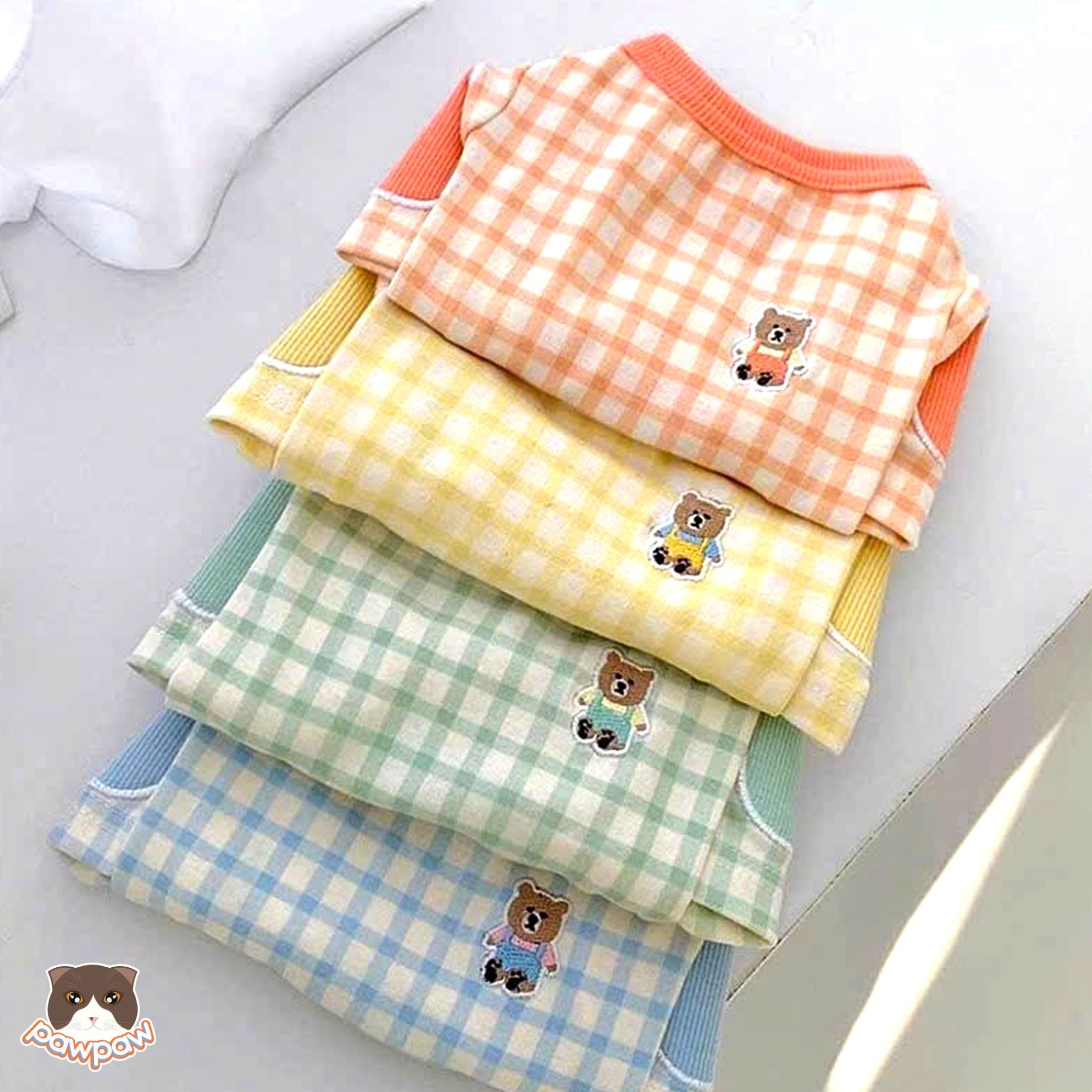 Áo sọc gấu cho chó mèo