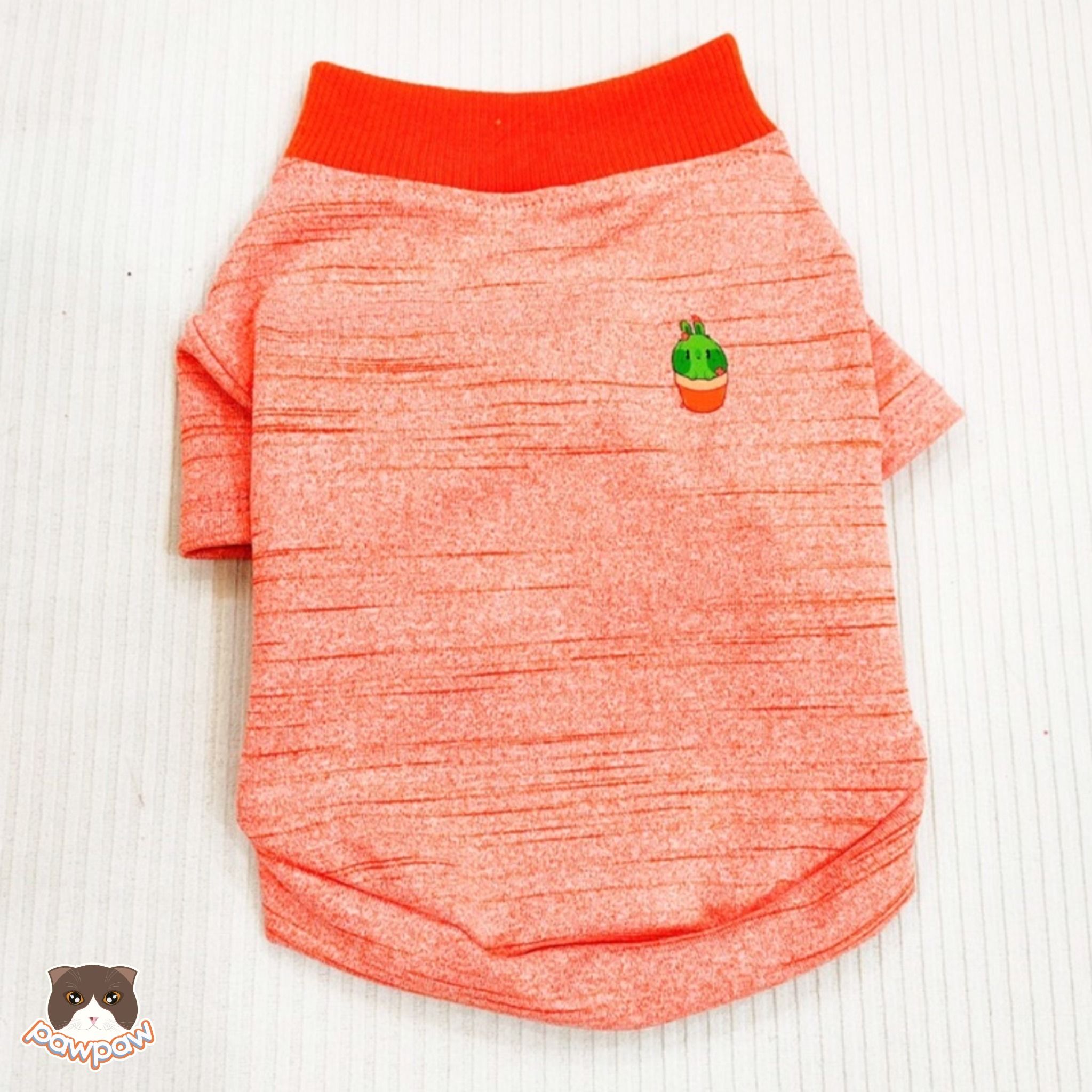 Áo thun cam xương rồng cho chó mèo