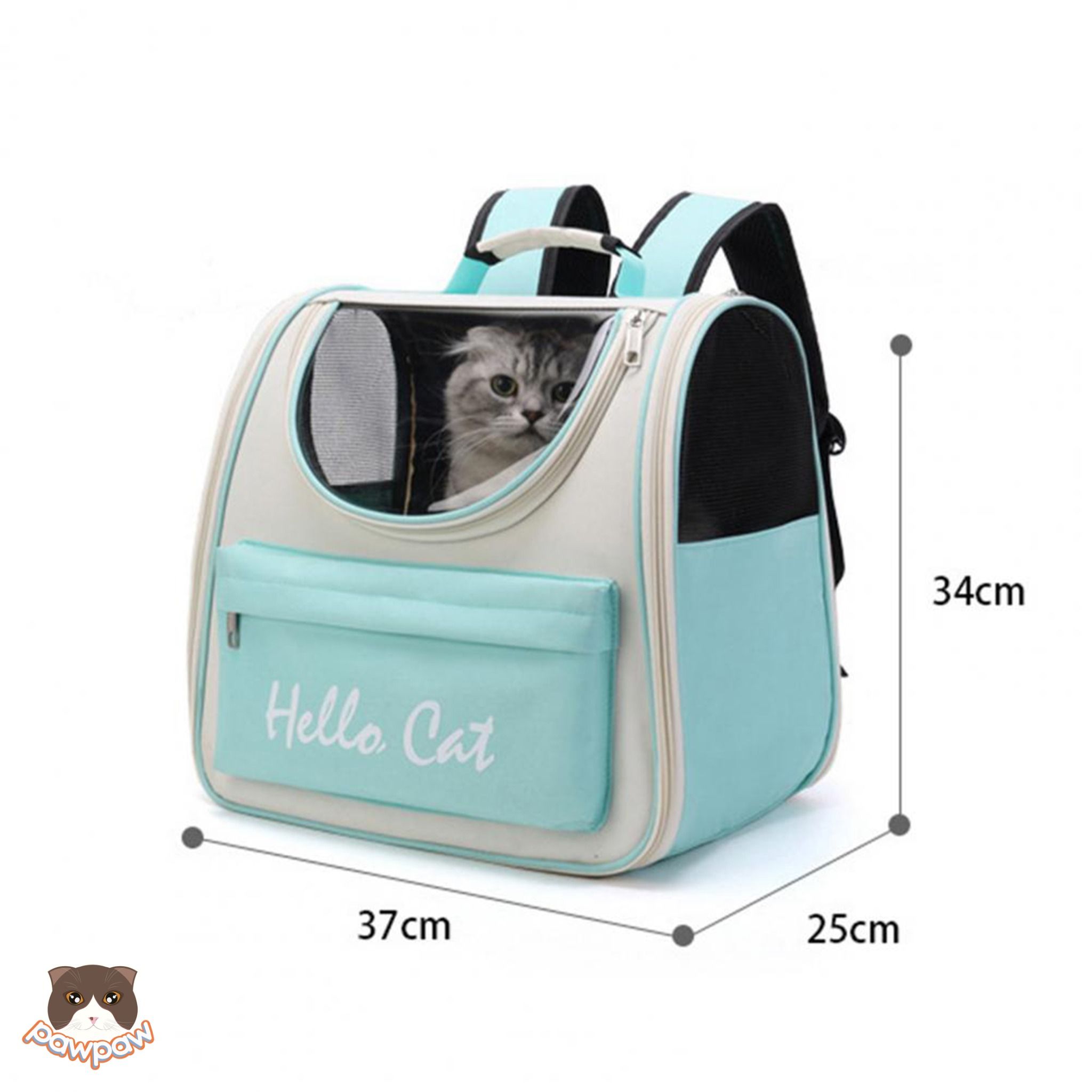 Balo vải hình mèo Hello Cat cho chó mèo