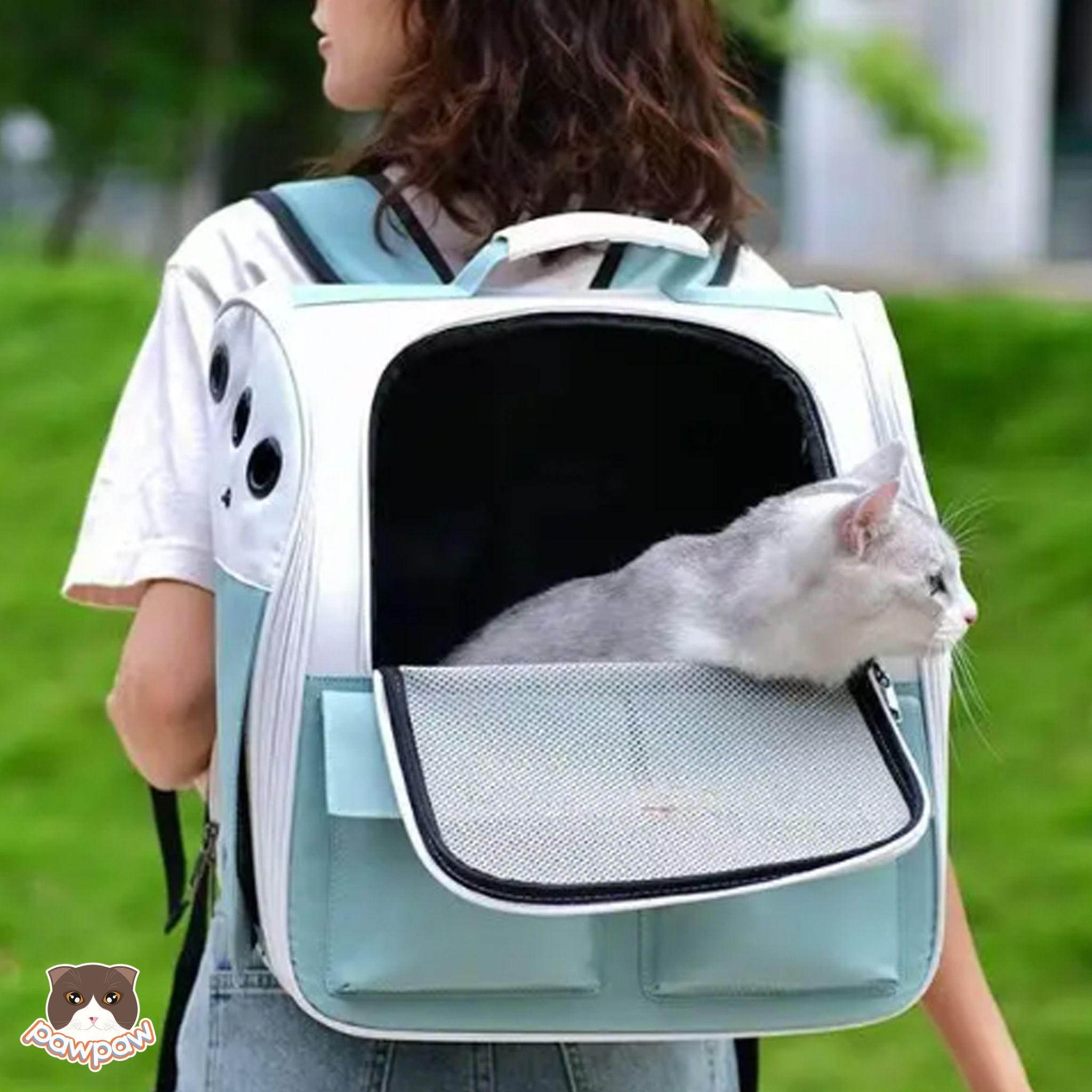 Balo 2 túi trước Moorpet vận chuyển chó mèo