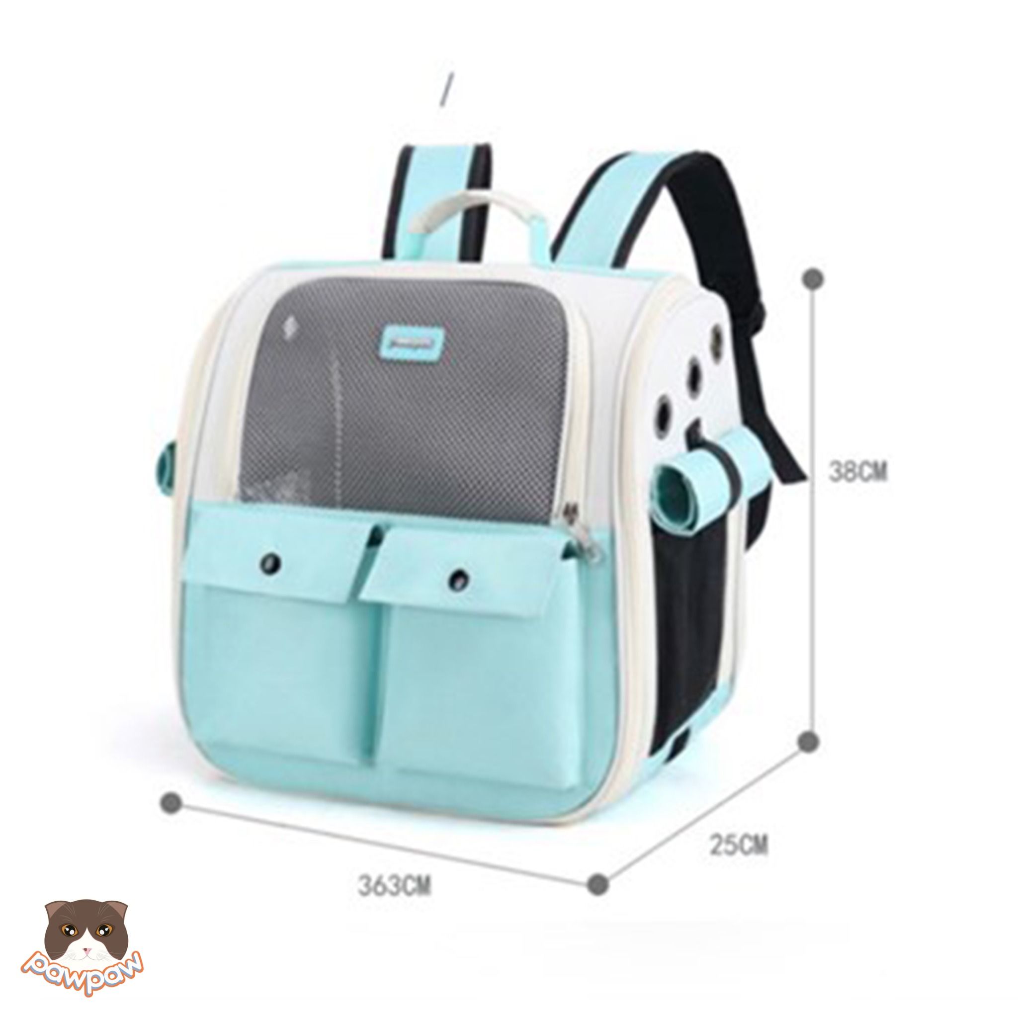Balo 2 túi trước Moorpet vận chuyển chó mèo