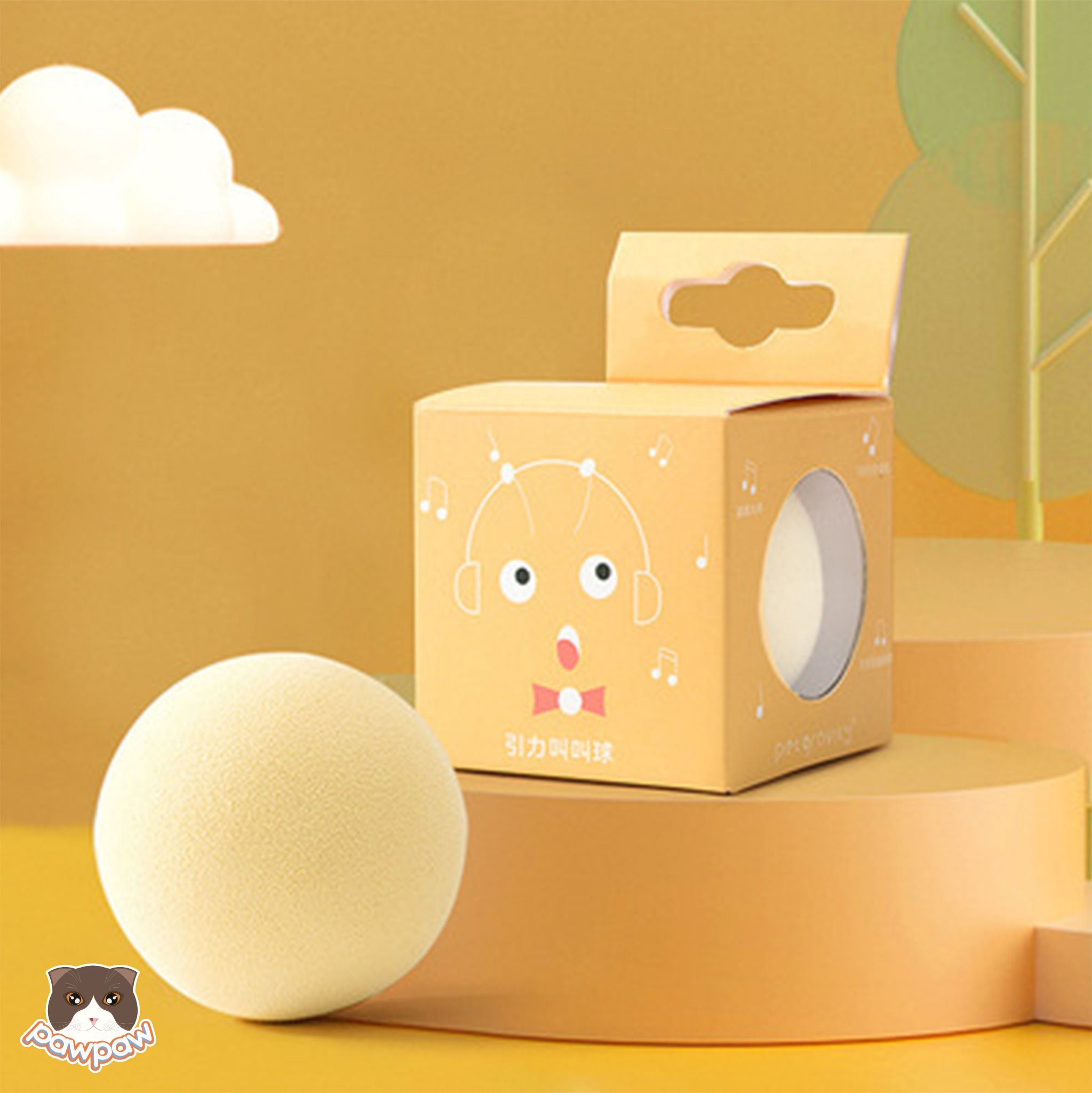Đồ chơi banh phát ra tiếng kêu cho mèo