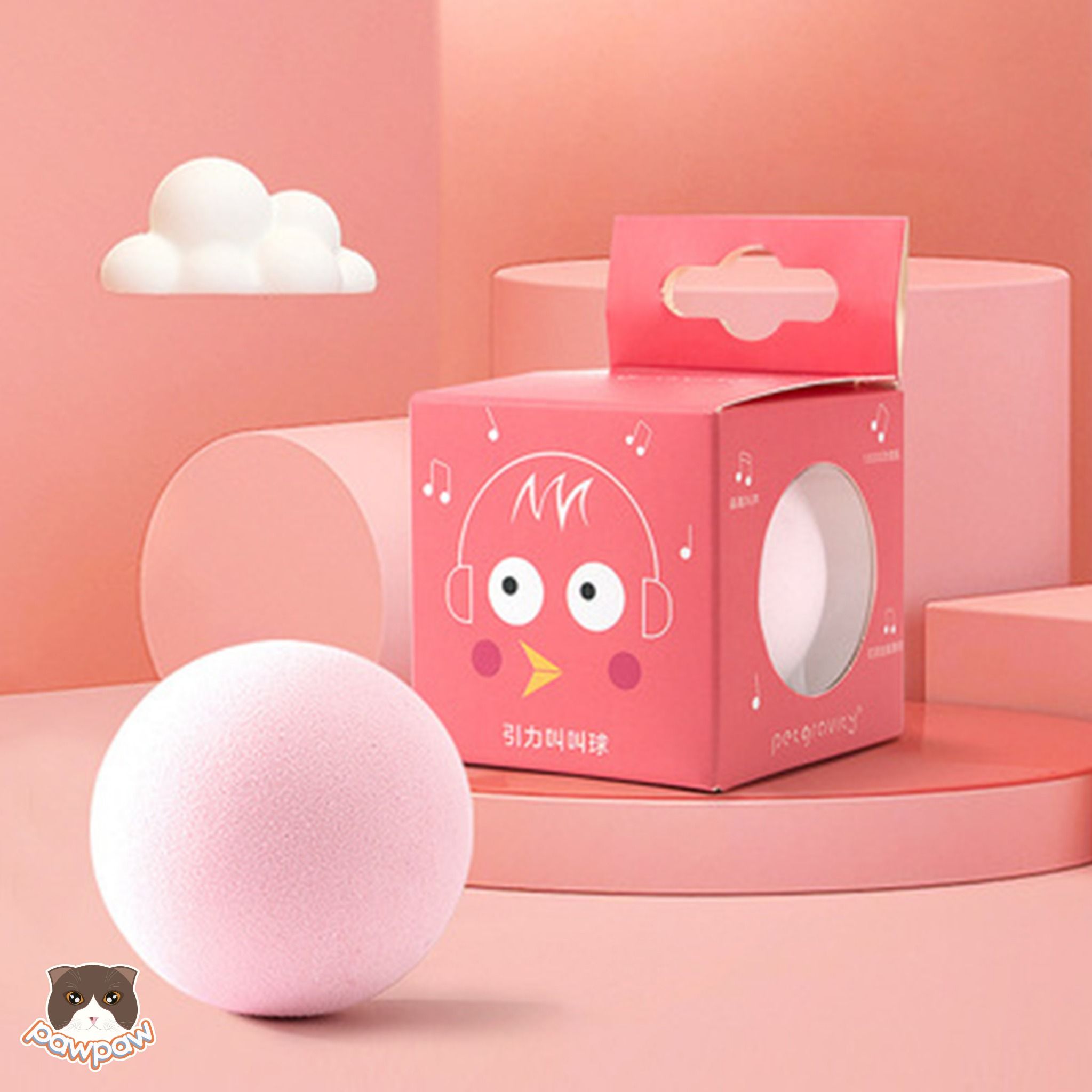 Đồ chơi banh phát ra tiếng kêu cho mèo