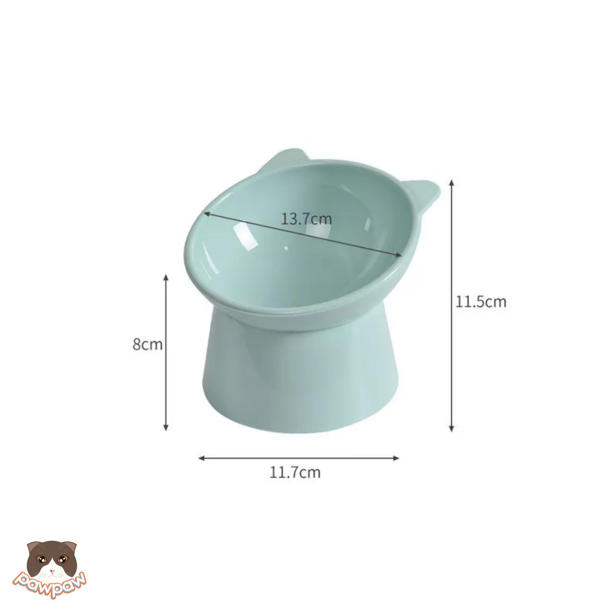 Bát ăn nhựa chống gù cho chó mèo