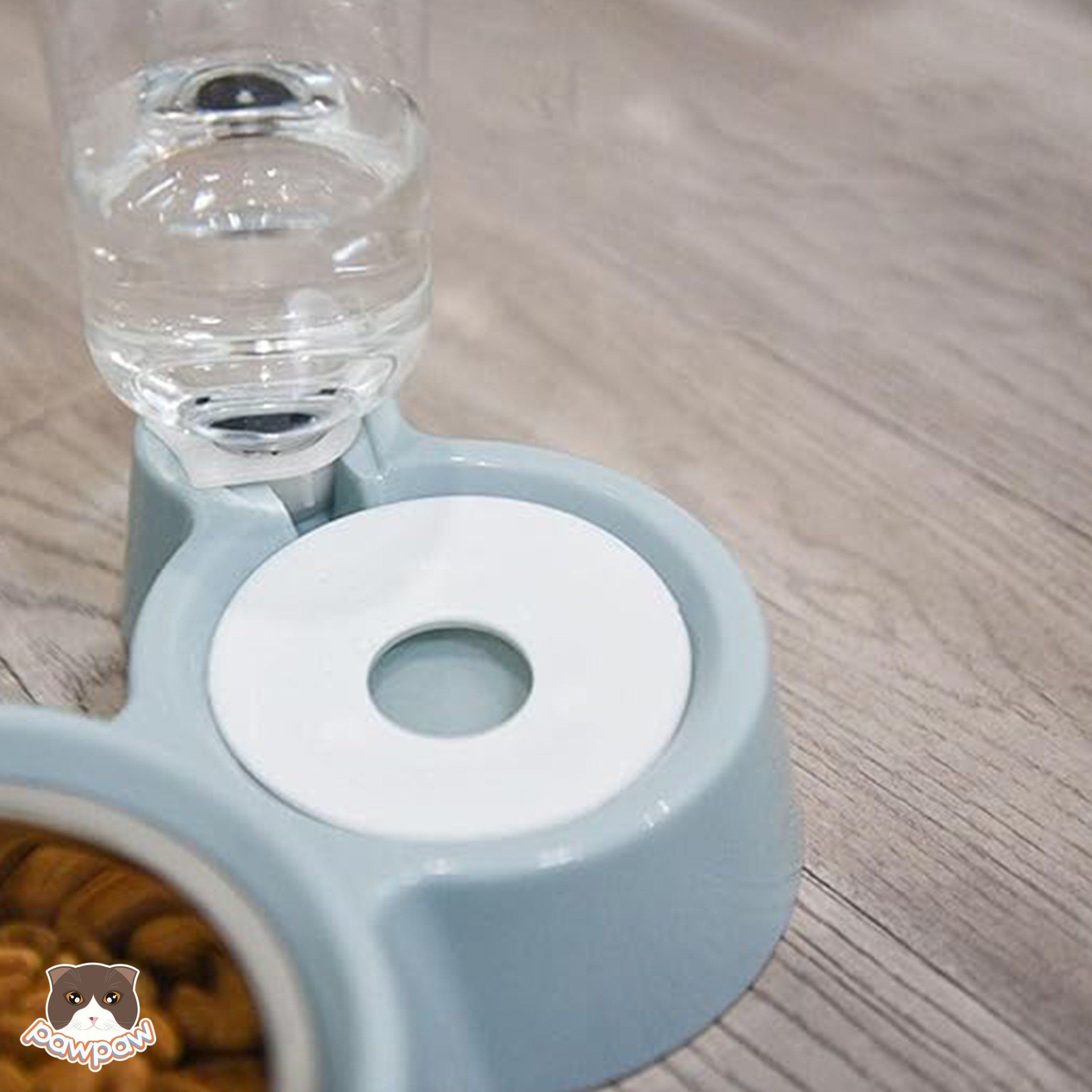 Bát ăn uống tự động hình tai mèo cho chó mèo