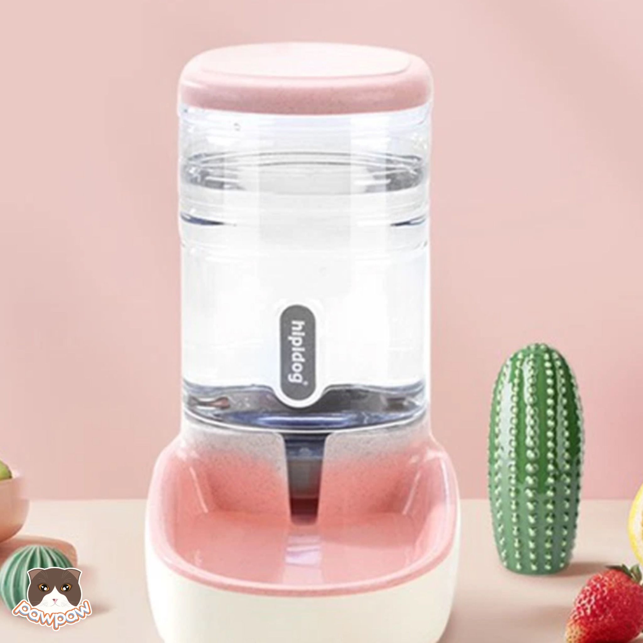 Bát uống tự động hình trụ cho chó mèo