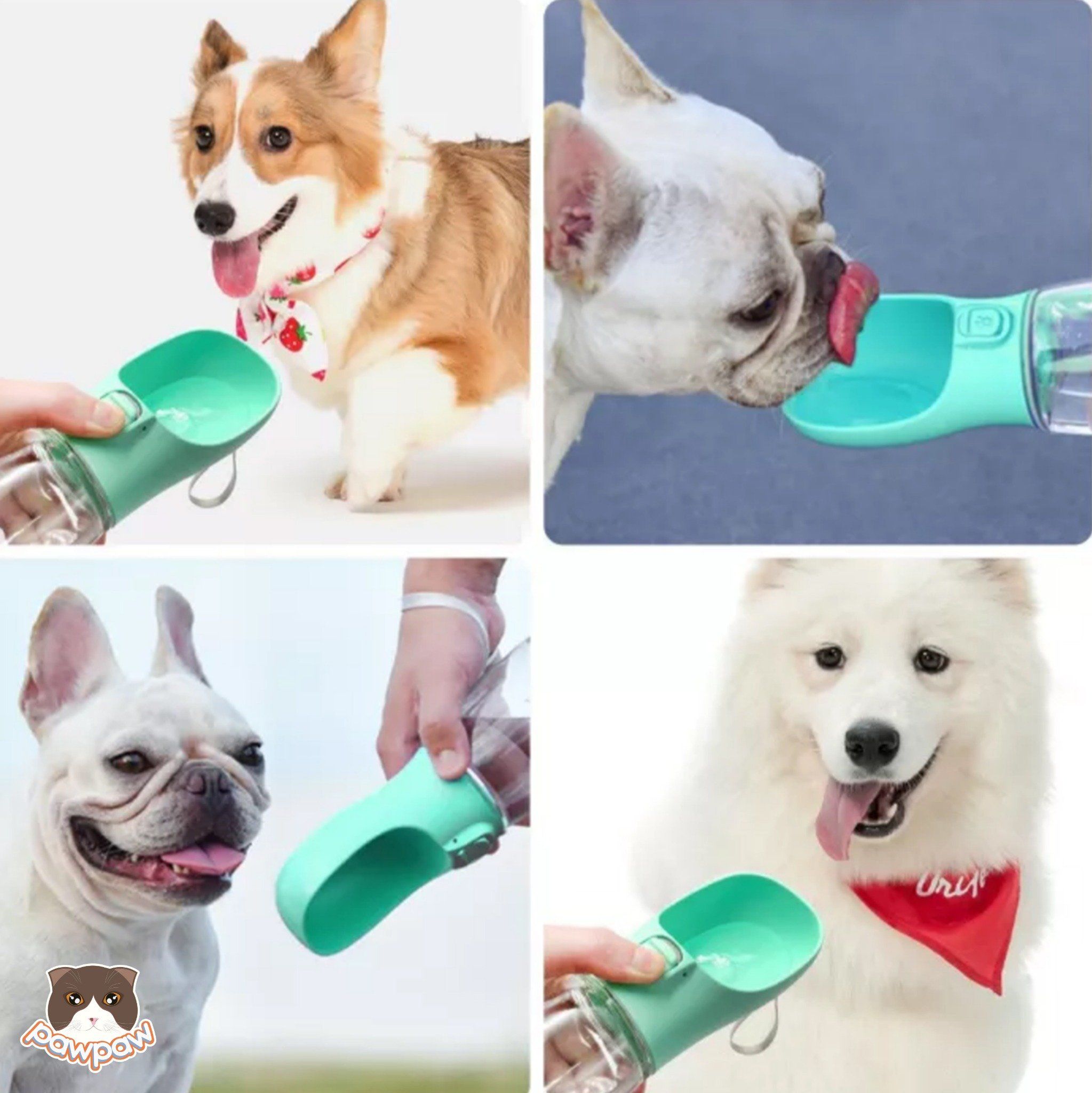Bình nước du lịch 350ml cho chó mèo