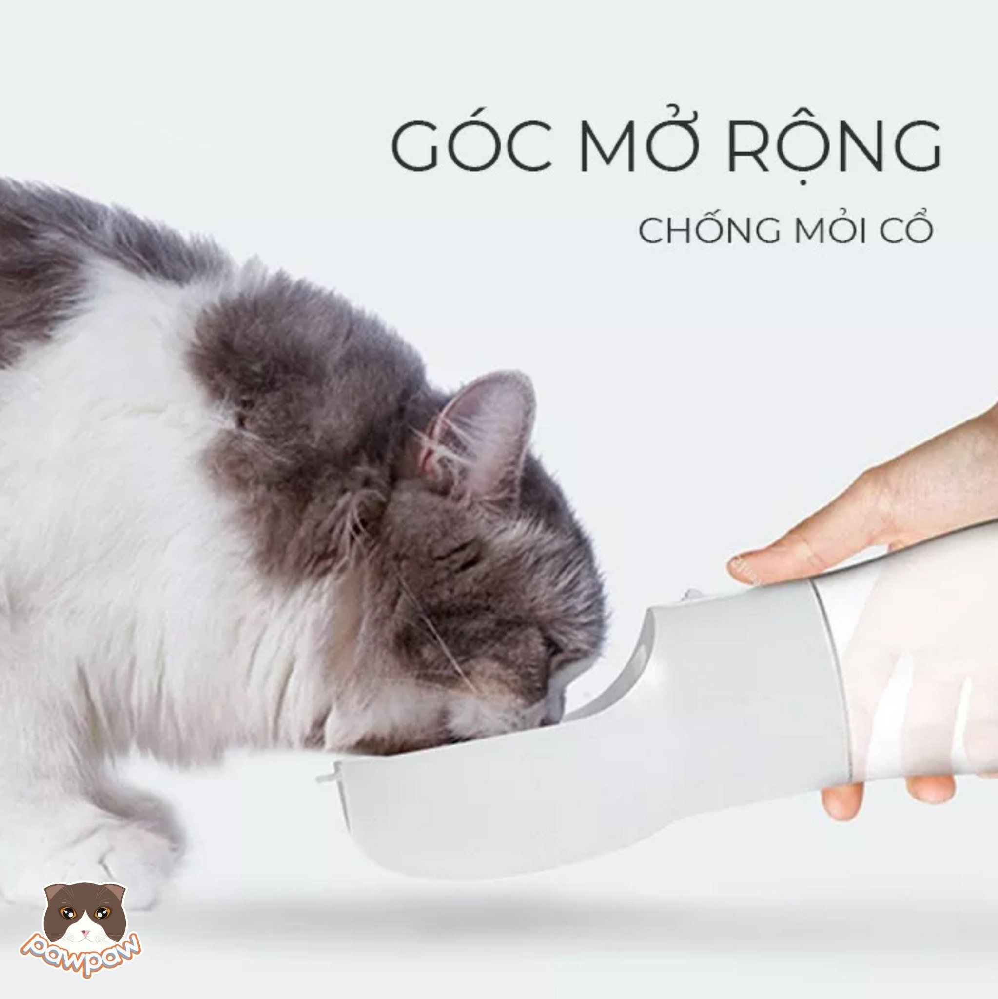 Bình nước du lịch 350ml cho chó mèo