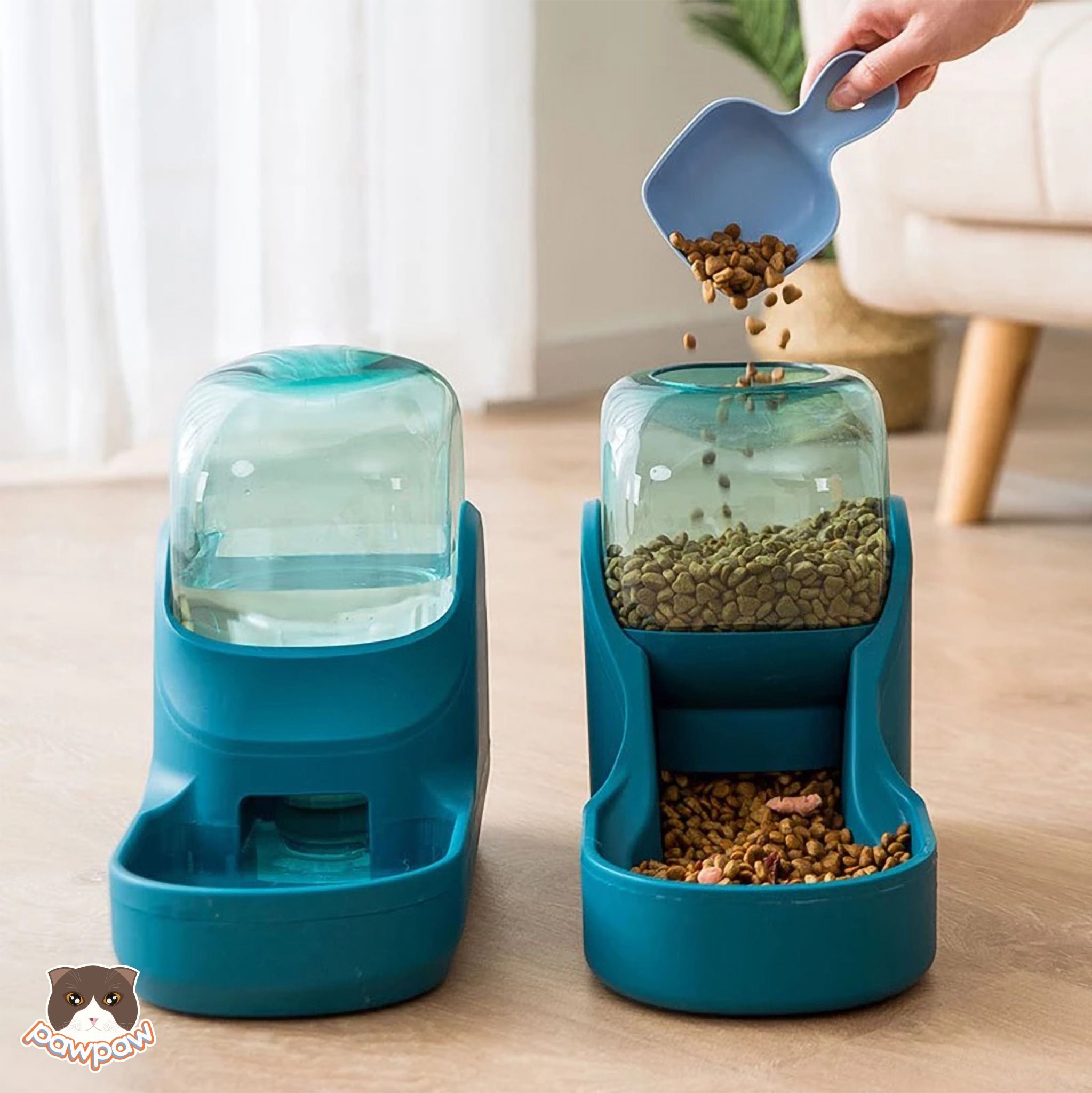 Bát ăn tự động hình phi thuyền cho chó mèo