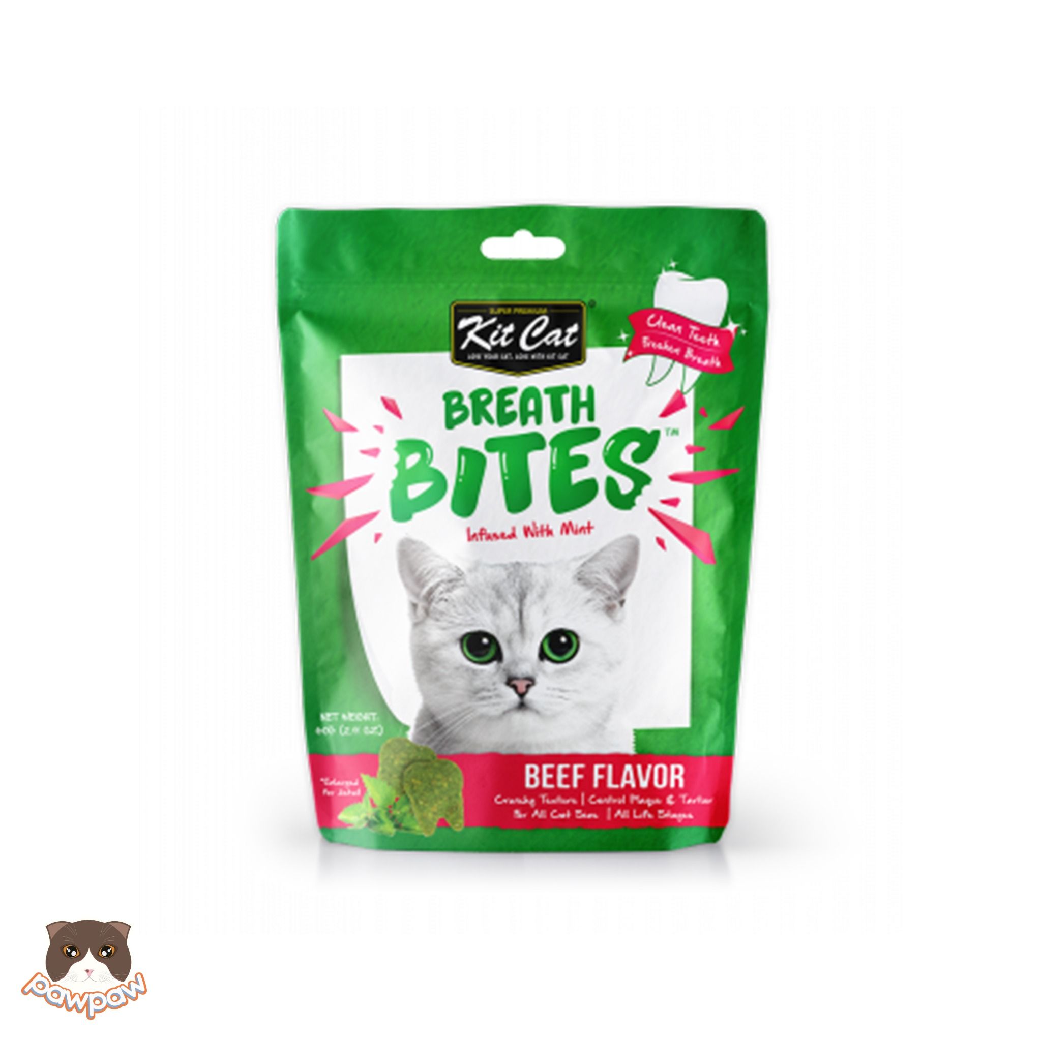 Snack nhai sạch răng Kitcat Breath Bites cho mèo