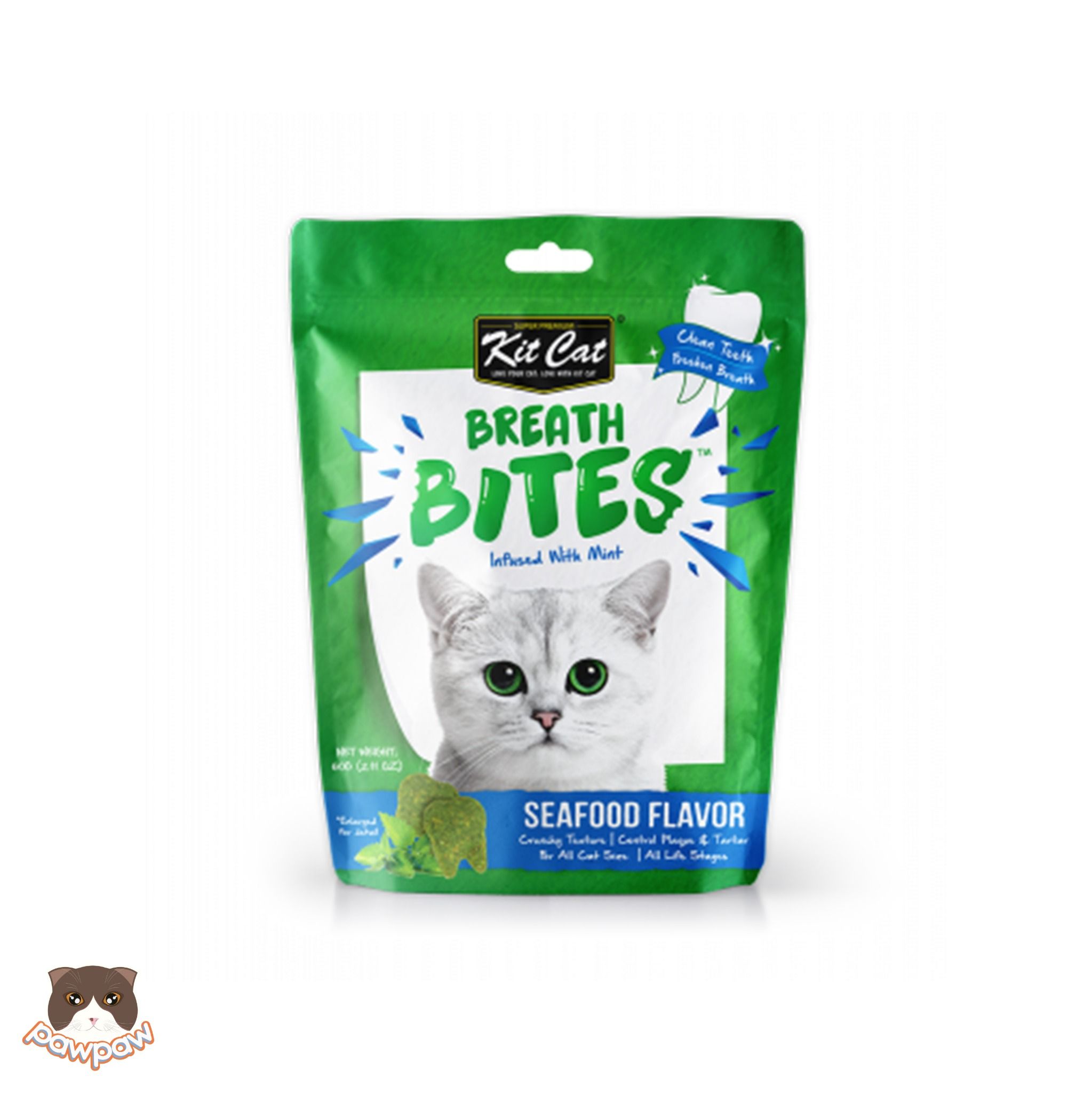  Snack nhai sạch răng Kitcat Breath Bites cho mèo 