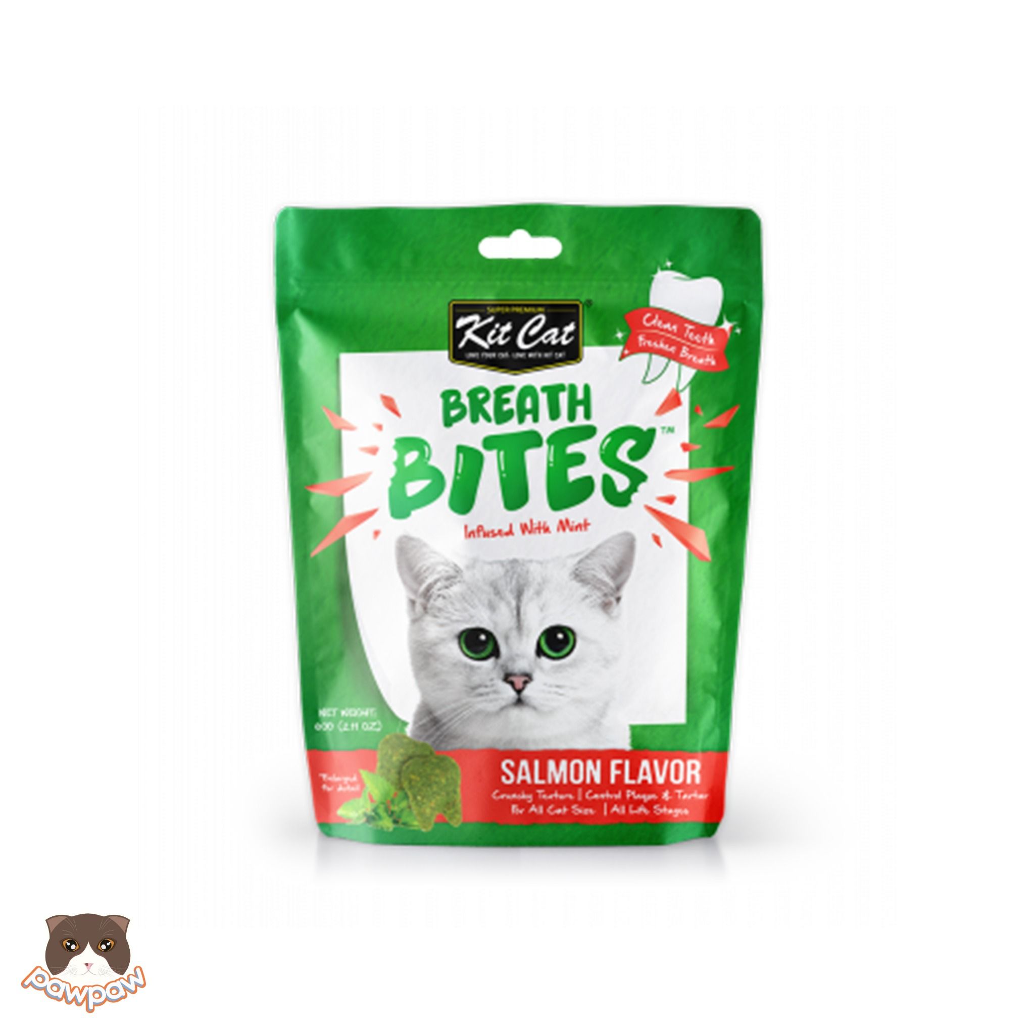  Snack nhai sạch răng Kitcat Breath Bites cho mèo 