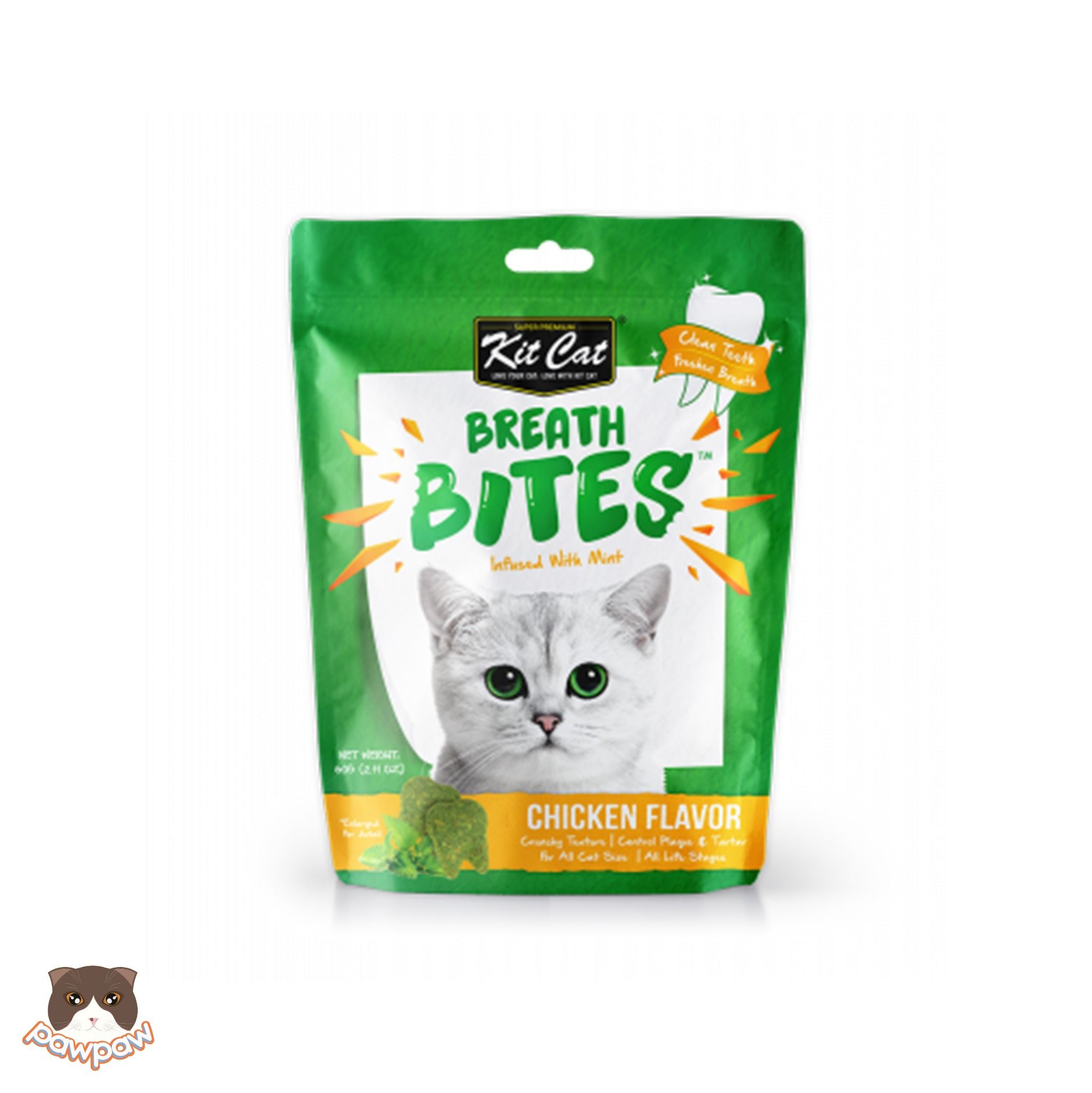  Snack nhai sạch răng Kitcat Breath Bites cho mèo 