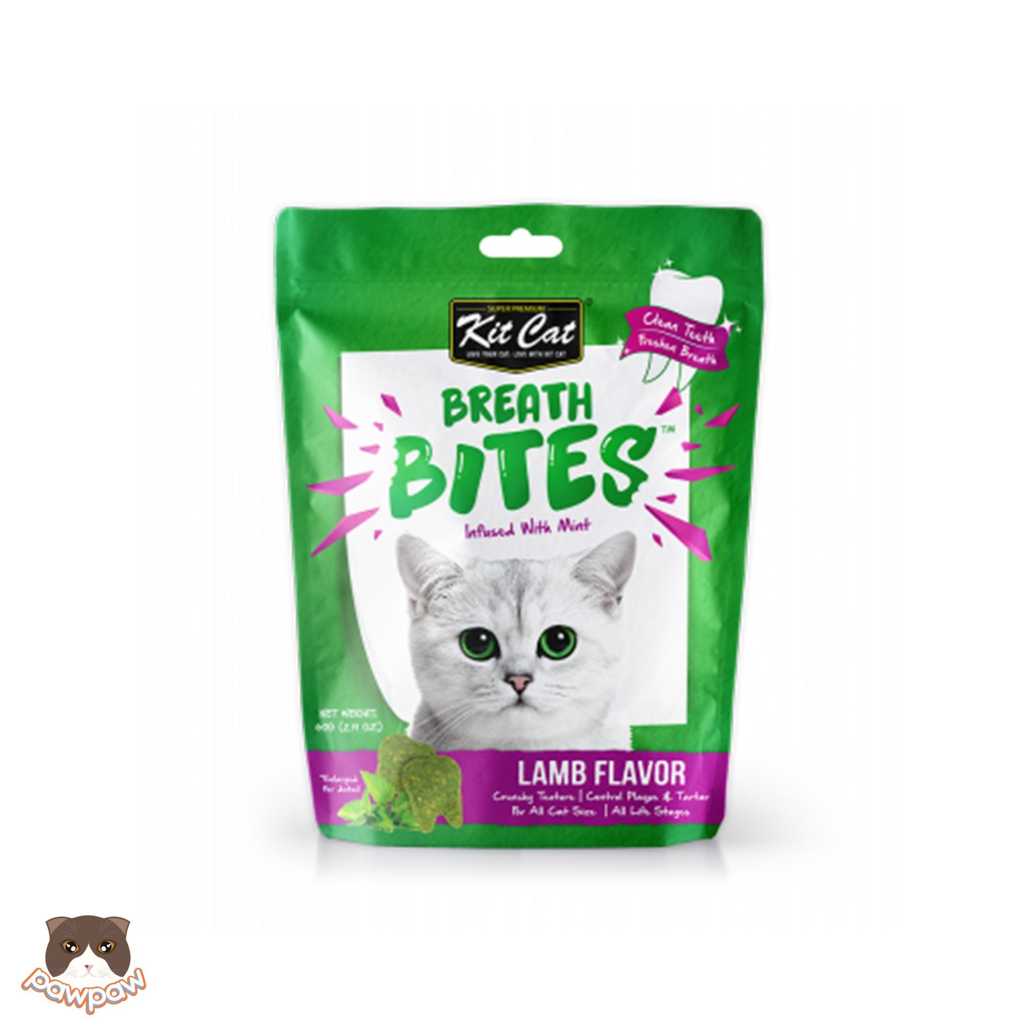  Snack nhai sạch răng Kitcat Breath Bites cho mèo 