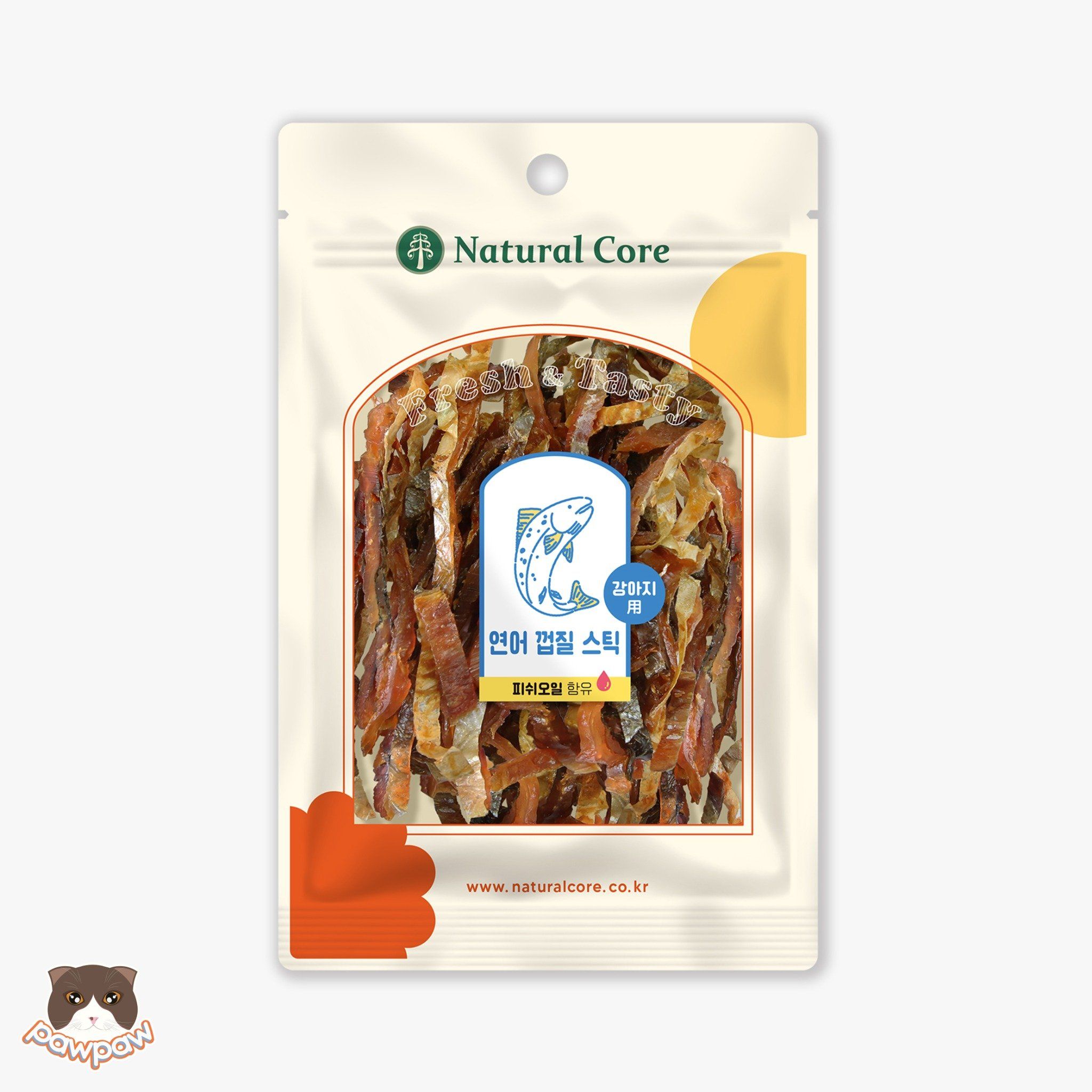 Snack cá hồi sấy Natural Core 45g cho chó
