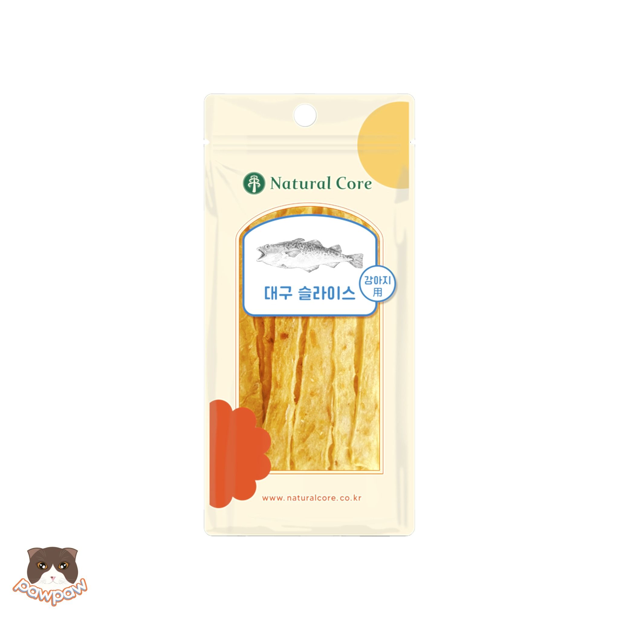 Snack cá tuyết sấy Natural Core 30g cho chó