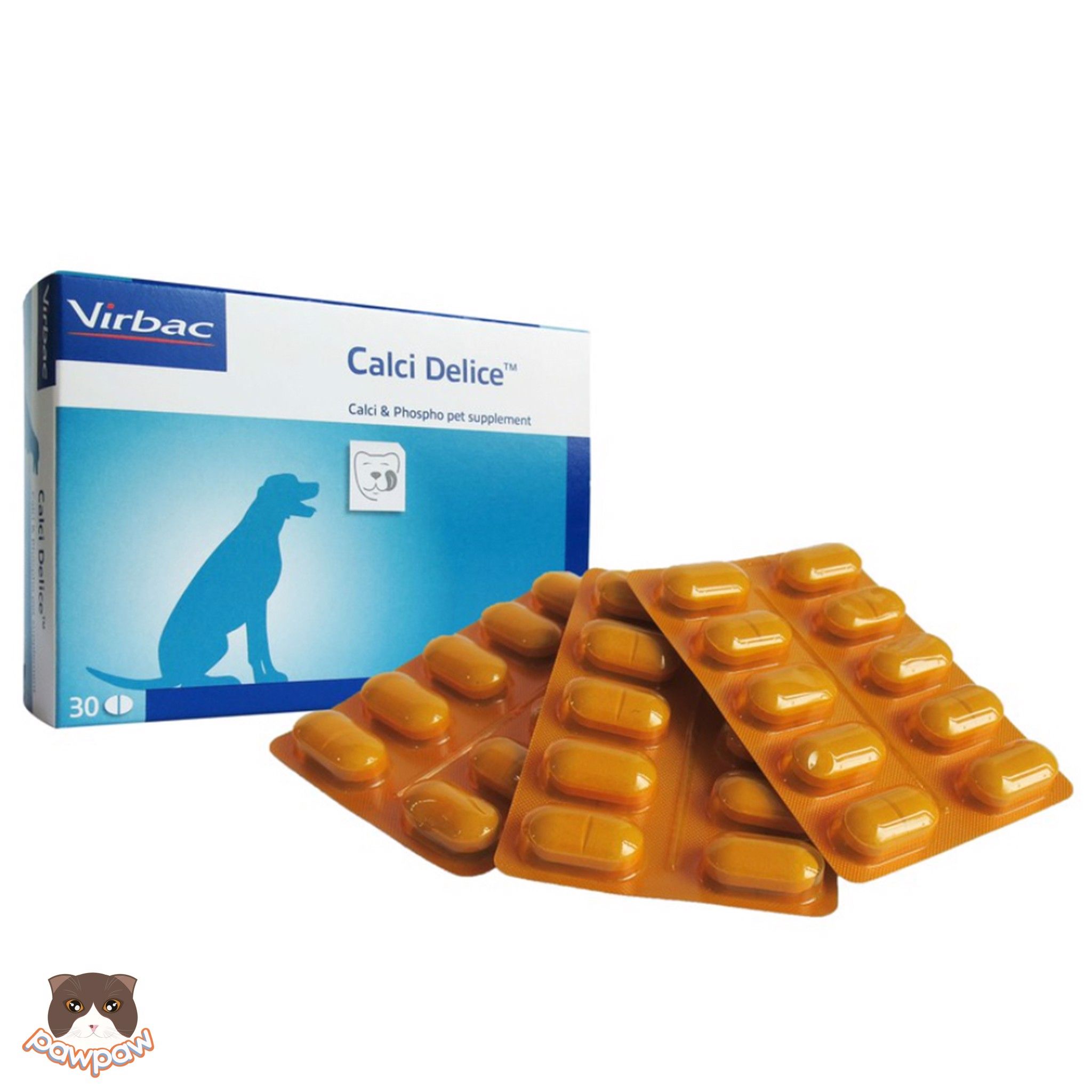  Viên bổ sung canxi Calci Delice cho chó mèo 