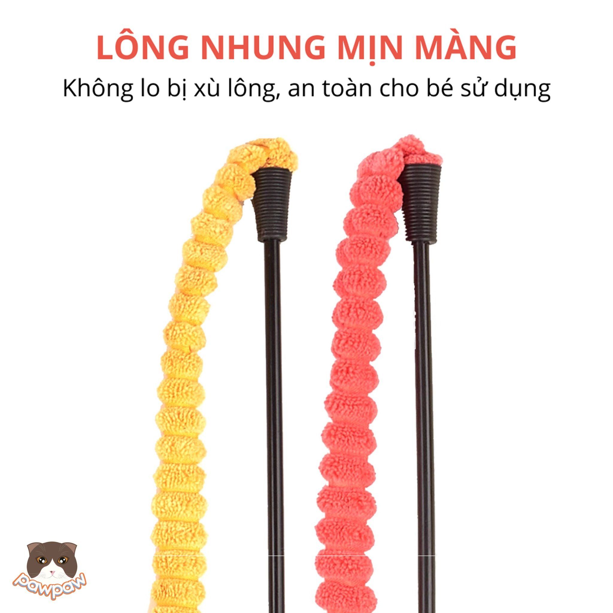 Cần câu co giãn lông nhung FOFOS cho mèo
