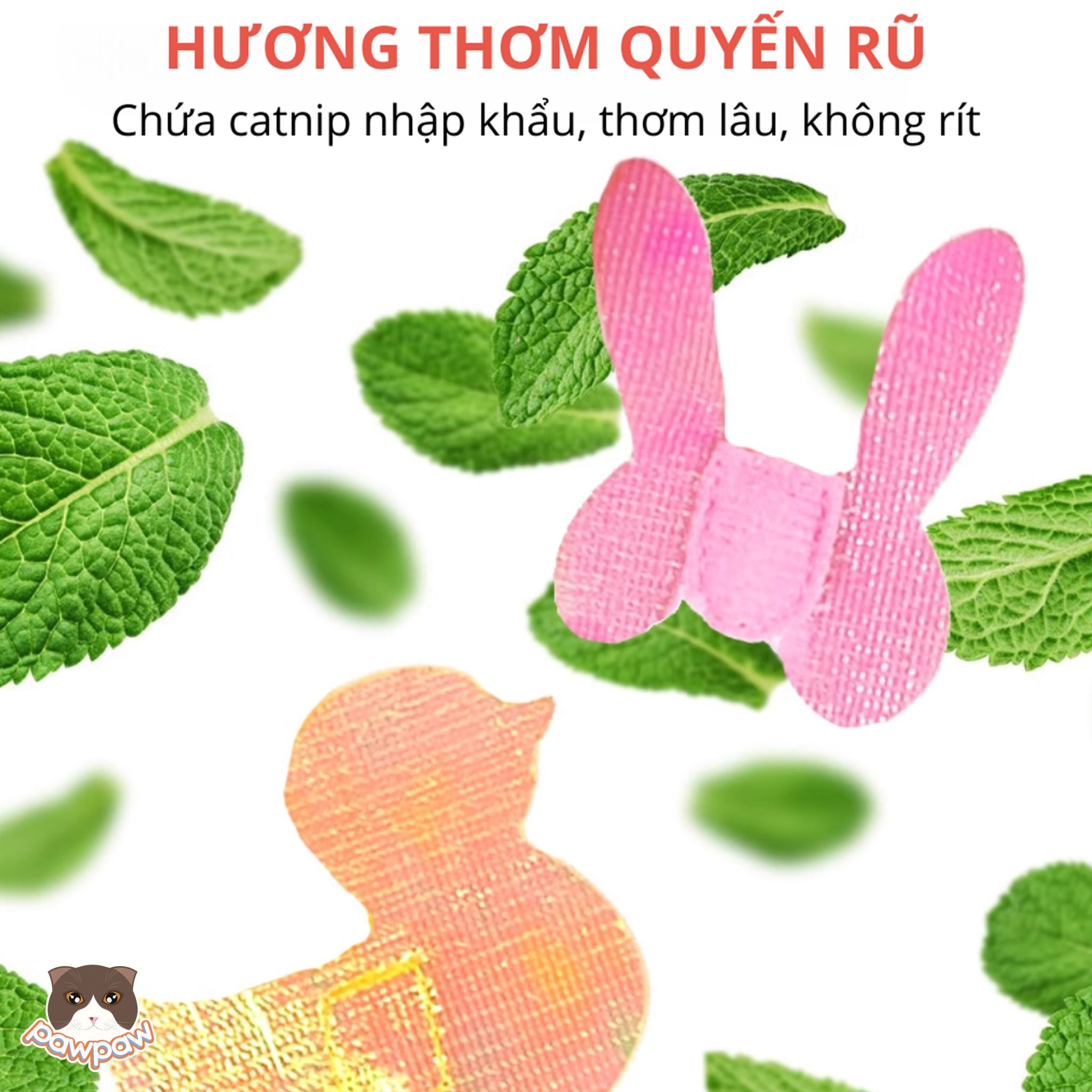 Cần câu co giãn lông nhung FOFOS cho mèo