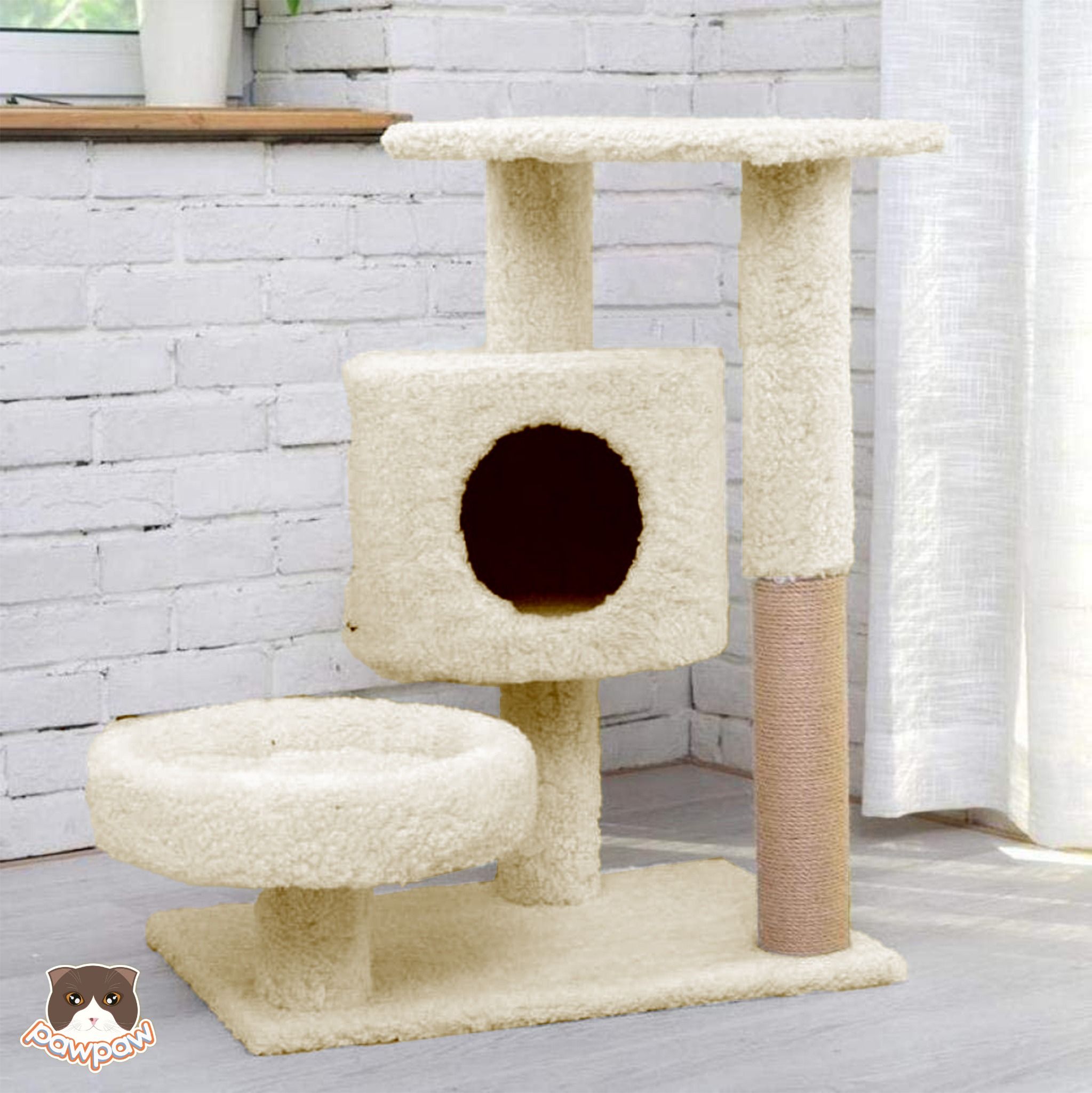 Cat tree - Trụ cào móng có ổ nằm cho mèo