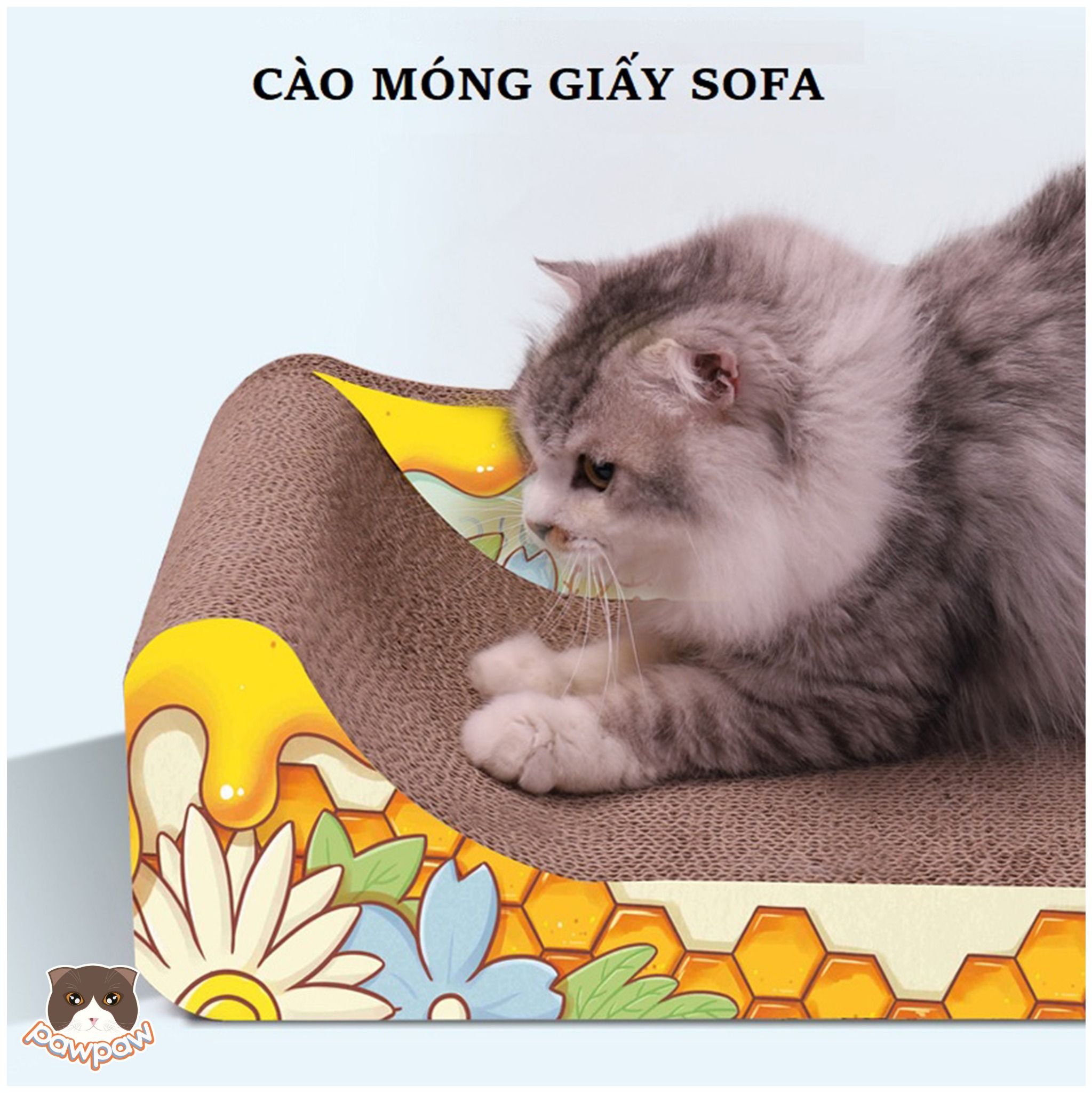 Cào móng carton sofa cho mèo