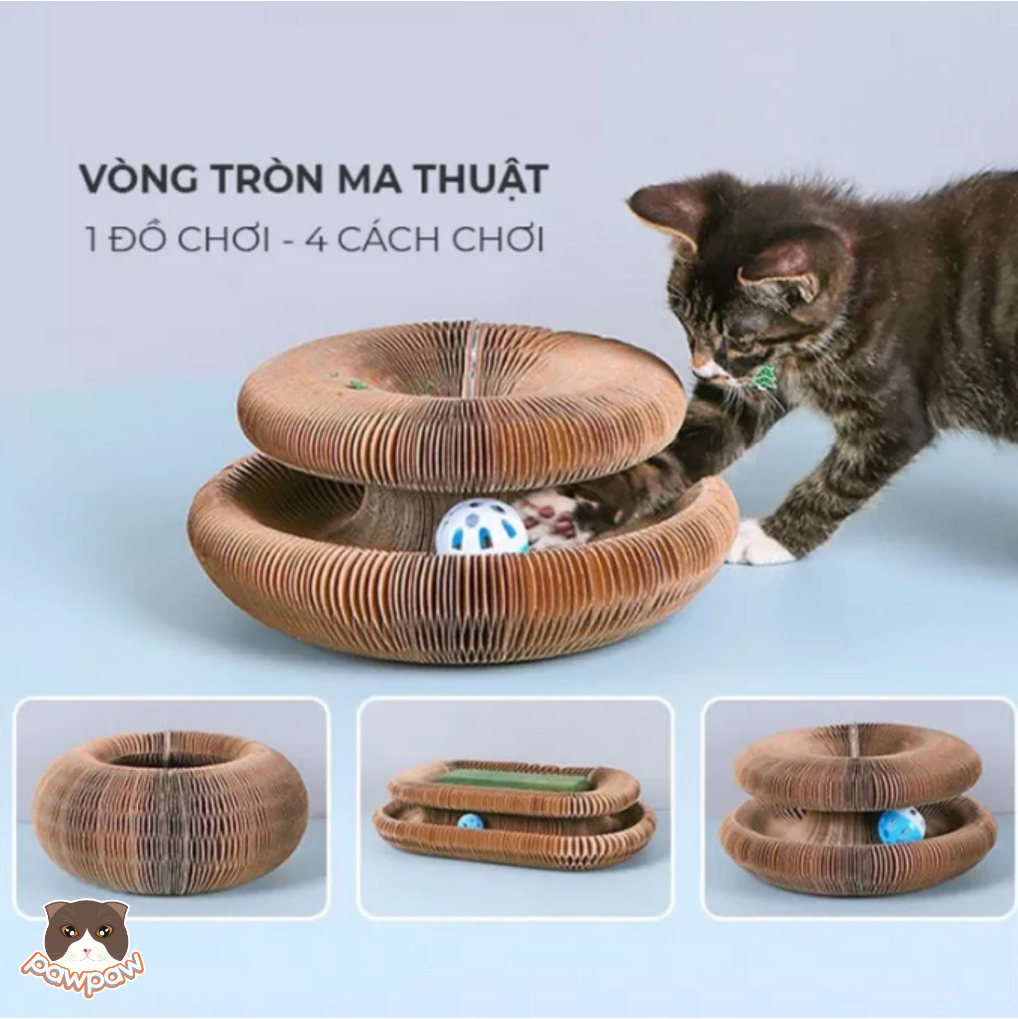 Vòng cào móng ma thuật cho mèo