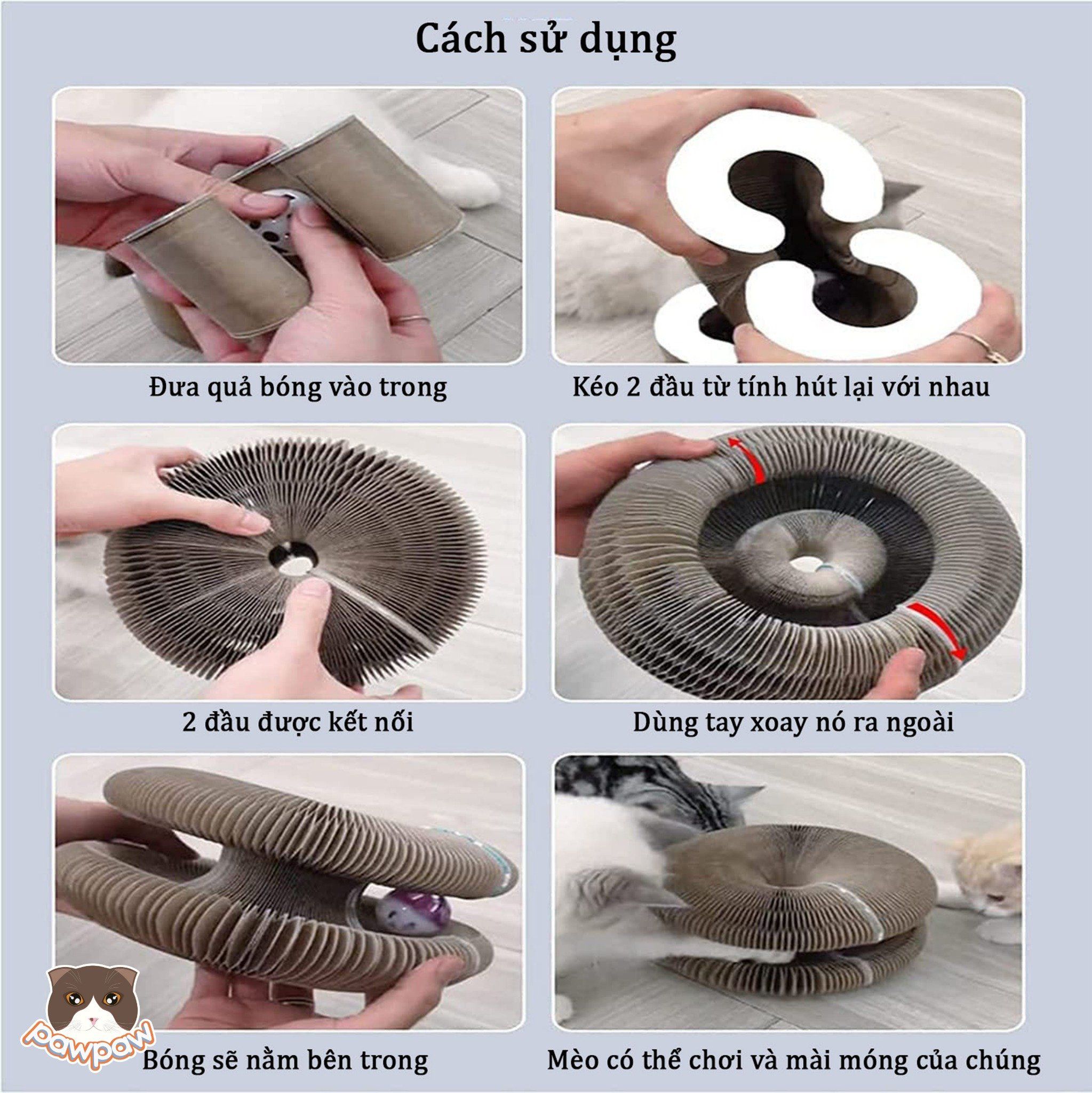 Vòng cào móng ma thuật cho mèo