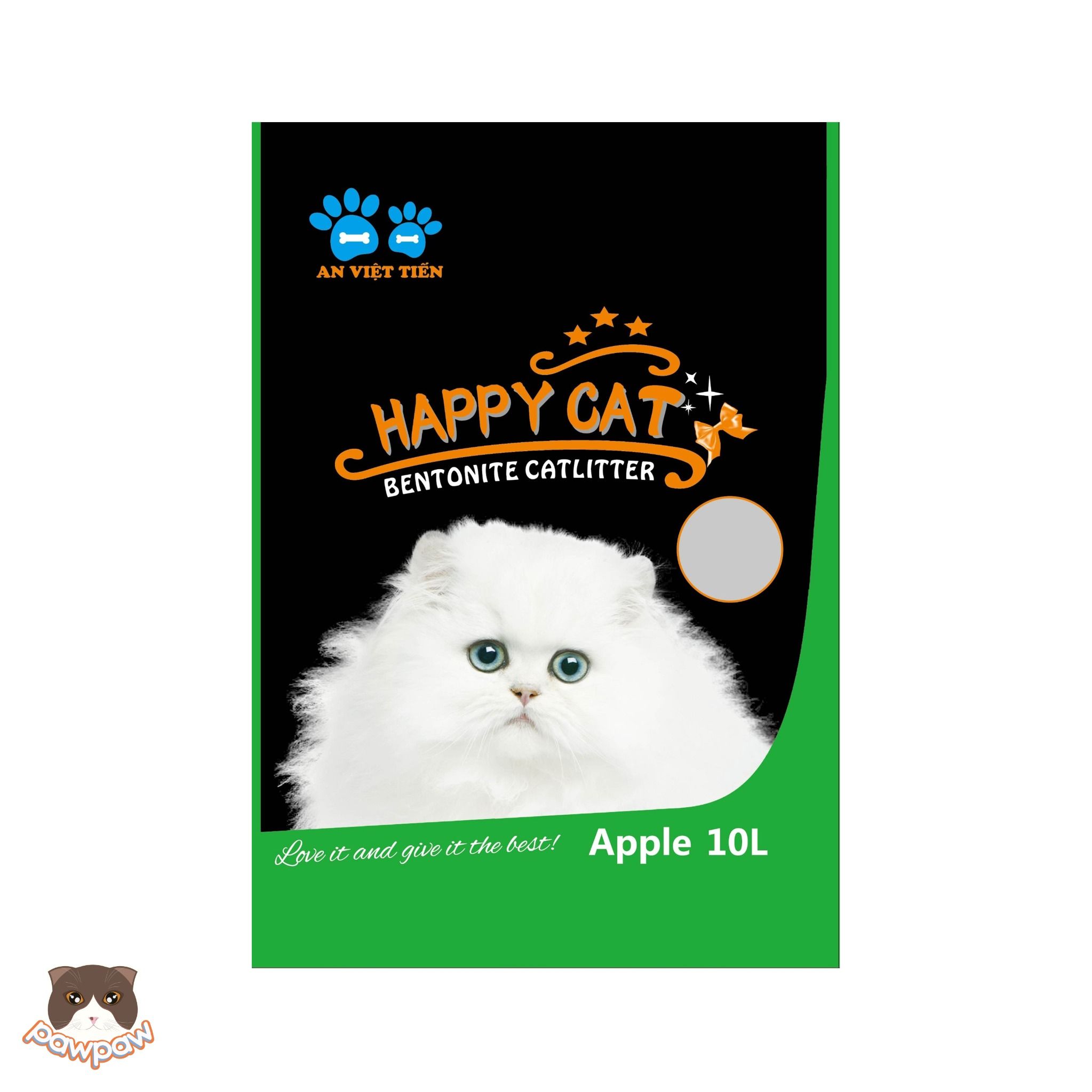 Cát đất sét Happy Cat 10L cho mèo