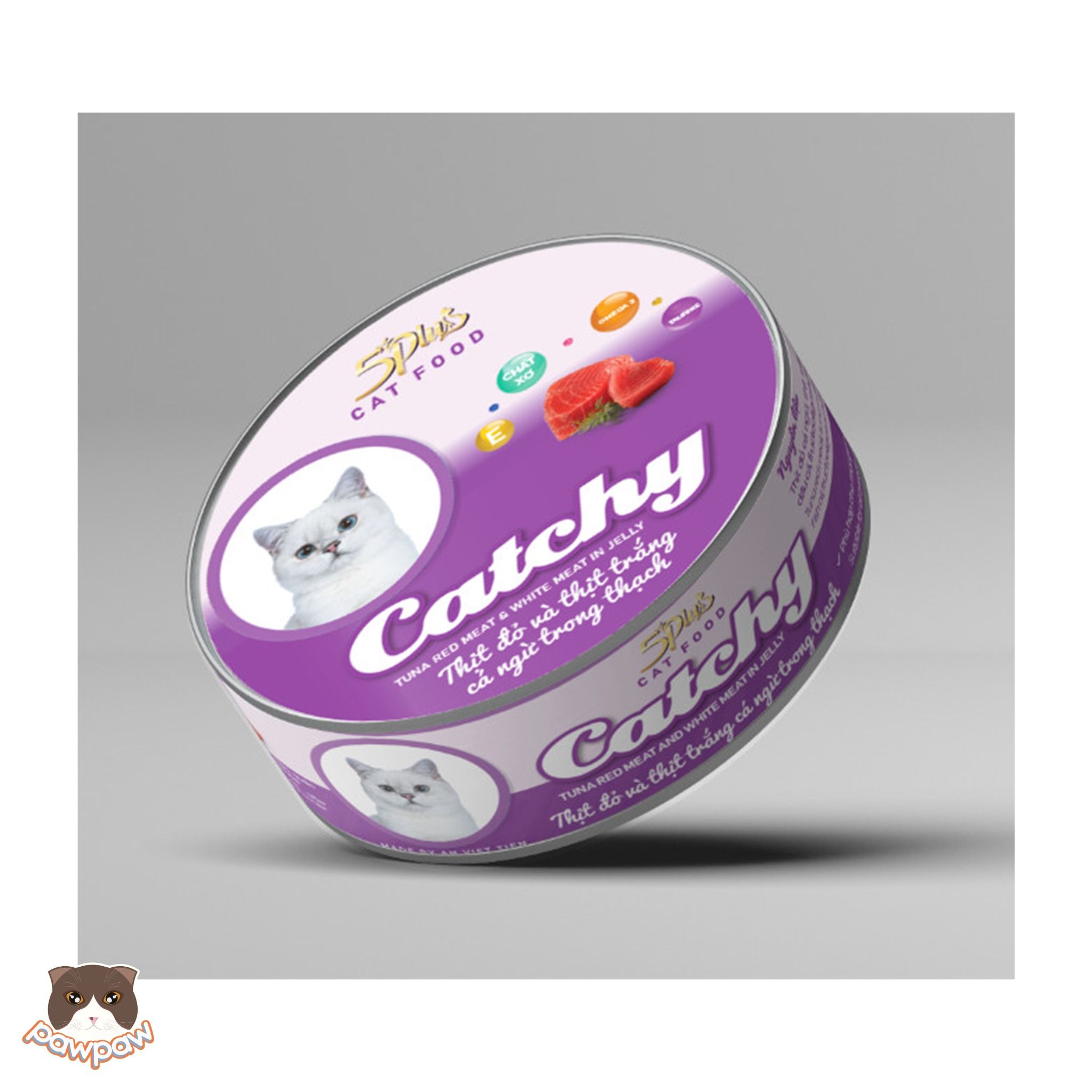 Pate 5Plus Catchy lon 160g cho mèo