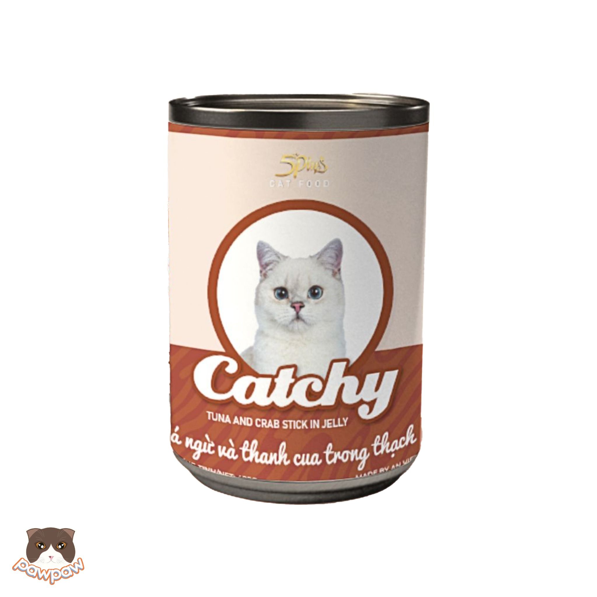 Pate 5Plus Catchy lon 400g cho mèo