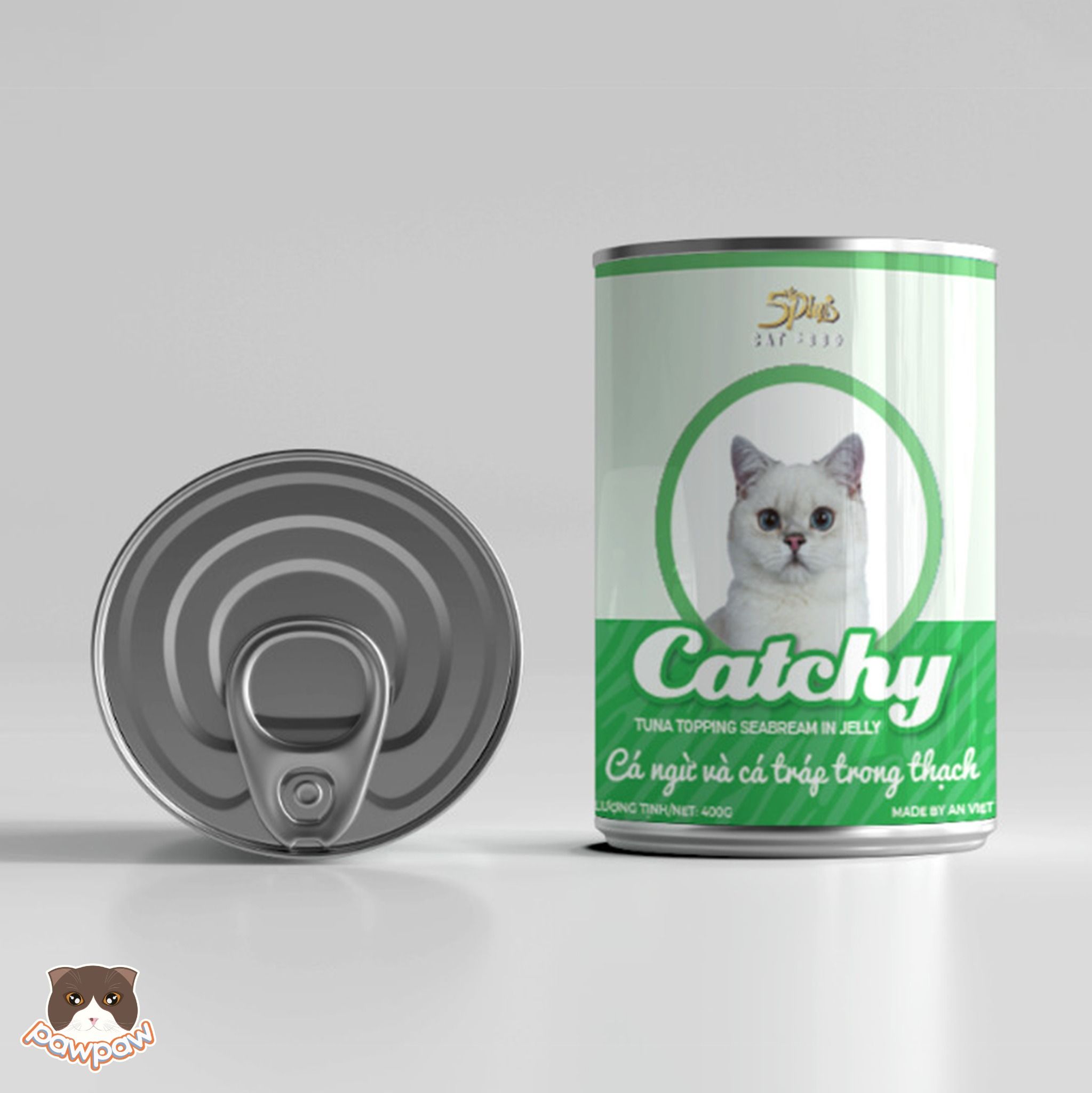 Pate 5Plus Catchy lon 400g cho mèo