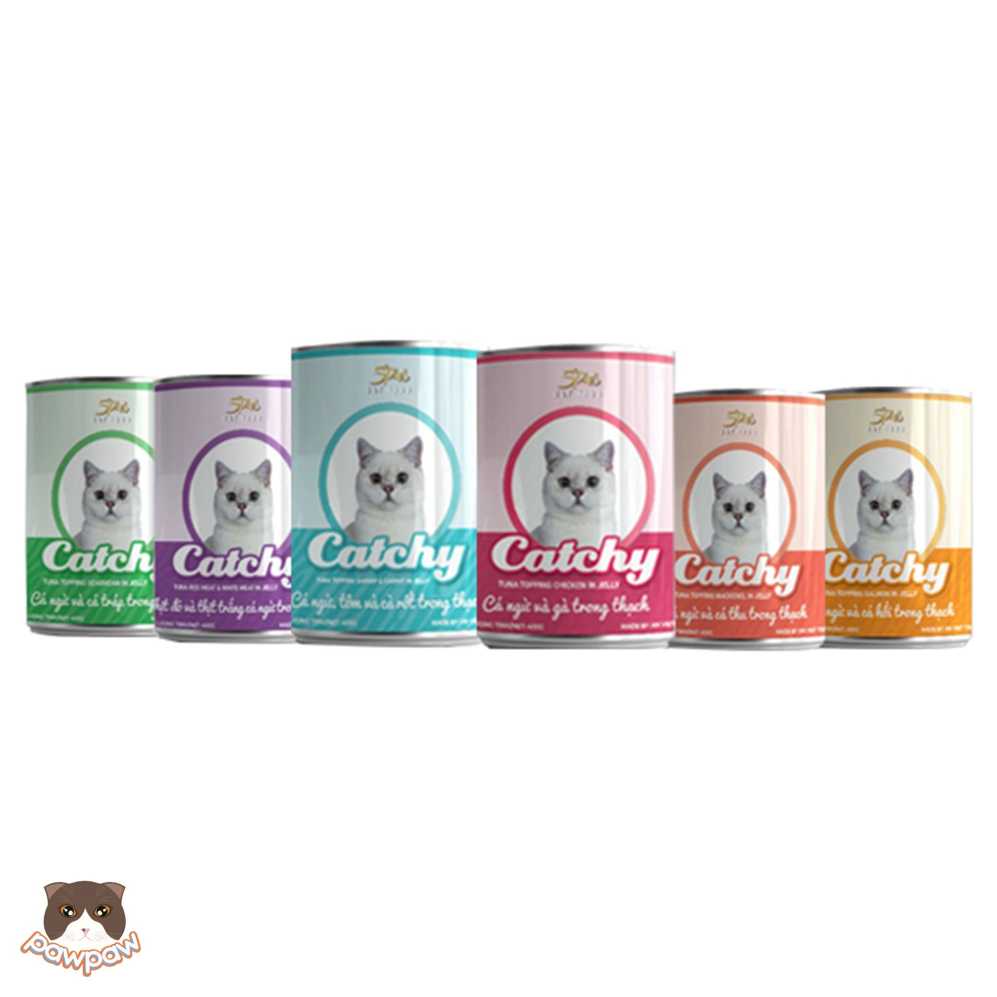 Pate 5Plus Catchy lon 400g cho mèo