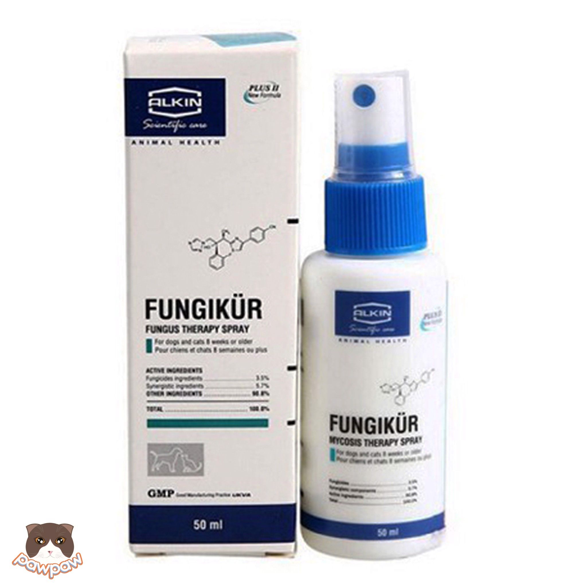  Chai xịt trị nấm Fungikur 50ml cho chó mèo 