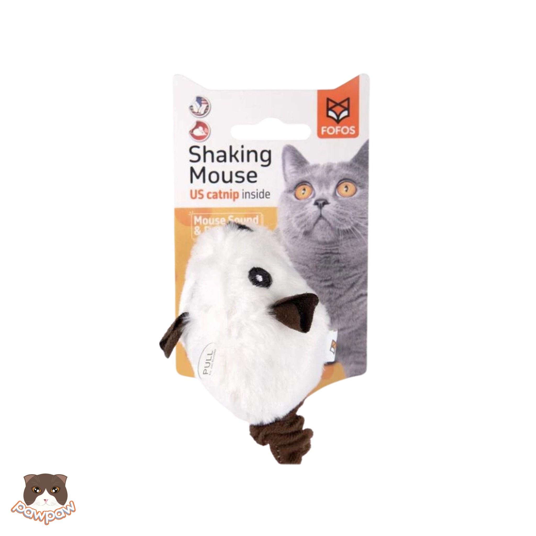 Đồ chơi chuột dây tự động có tiếng Fofos cho mèo