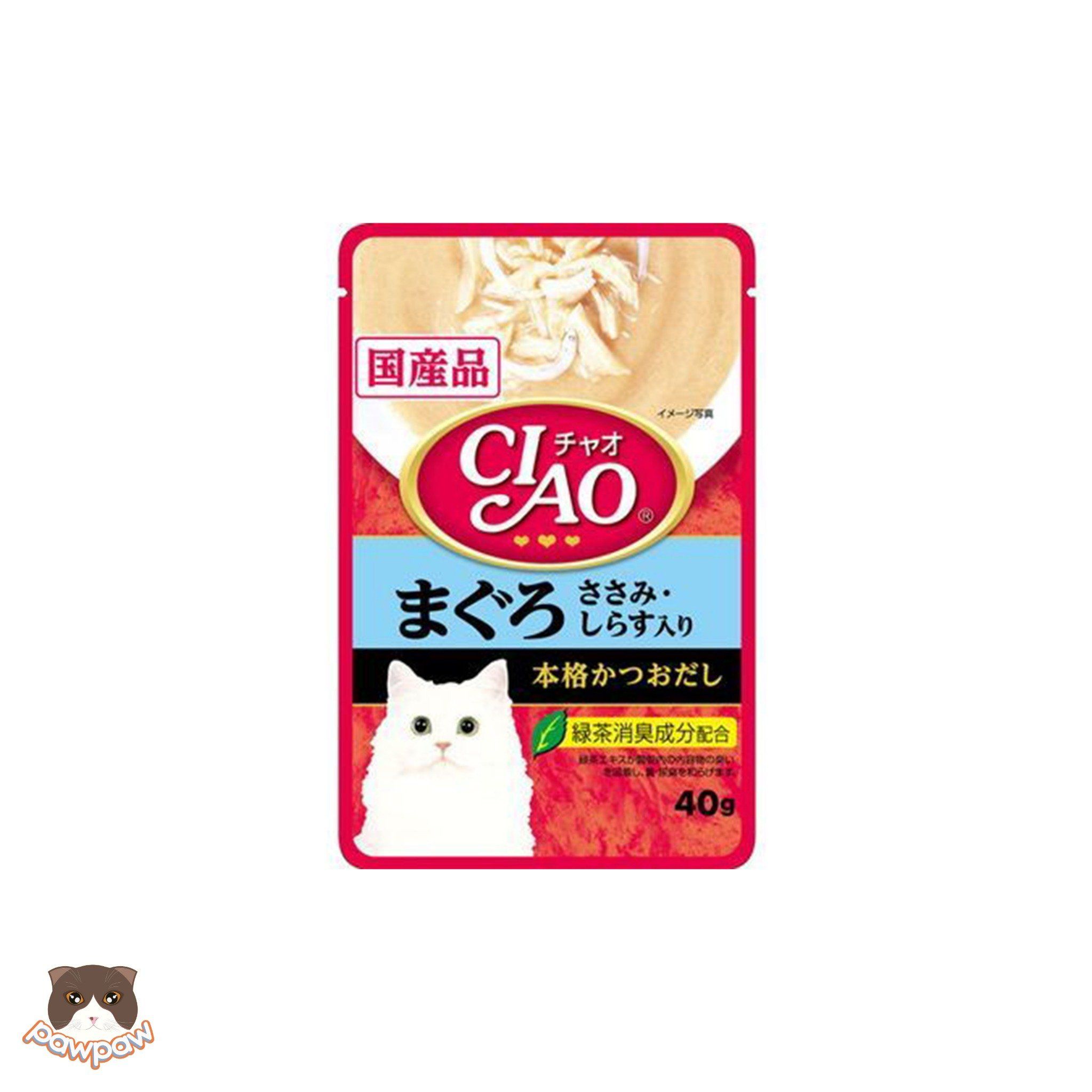 Pate dạng sốt Ciao Fillet 40g cho mèo