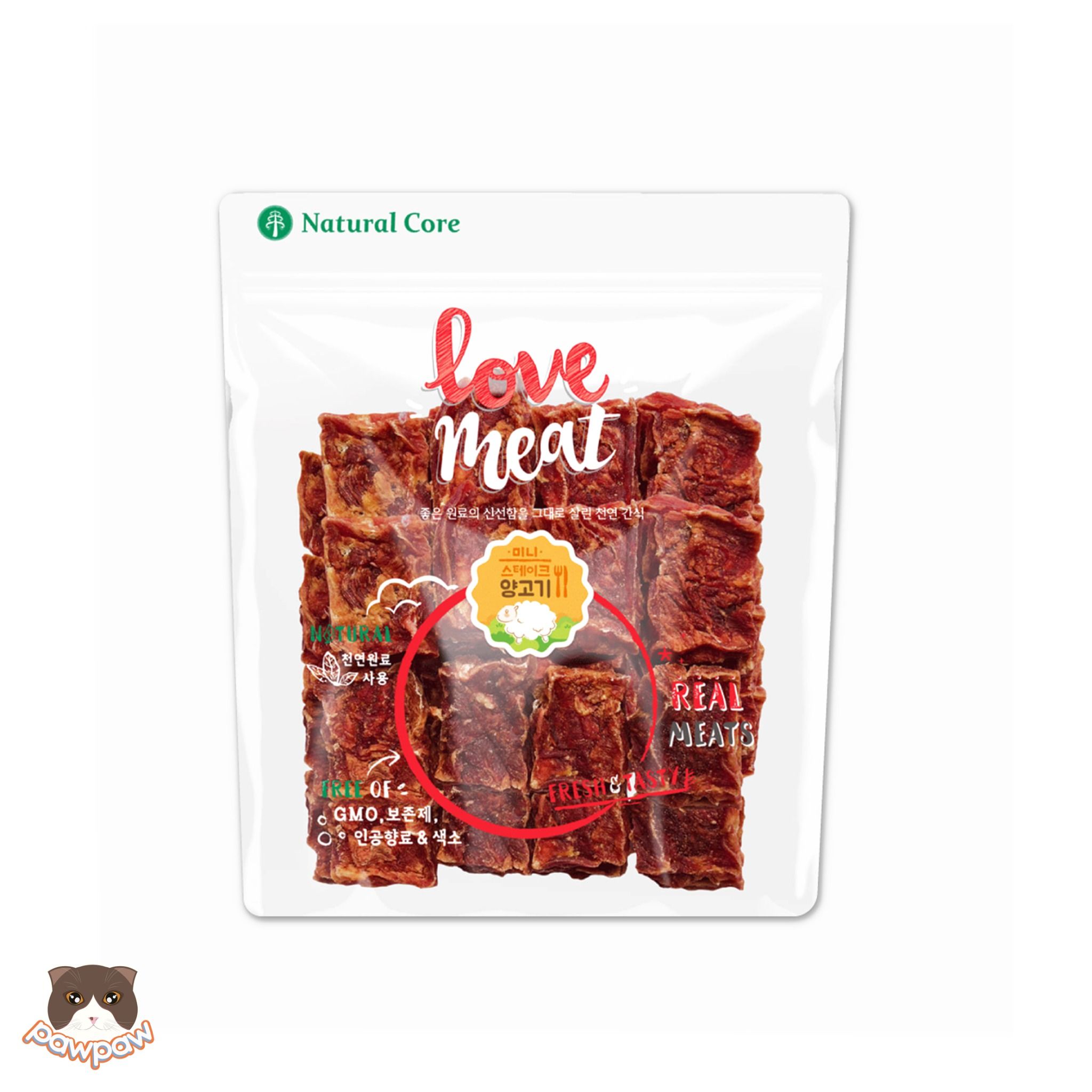 Thịt cừu bít tết Love Meat Natural Core 160g cho chó