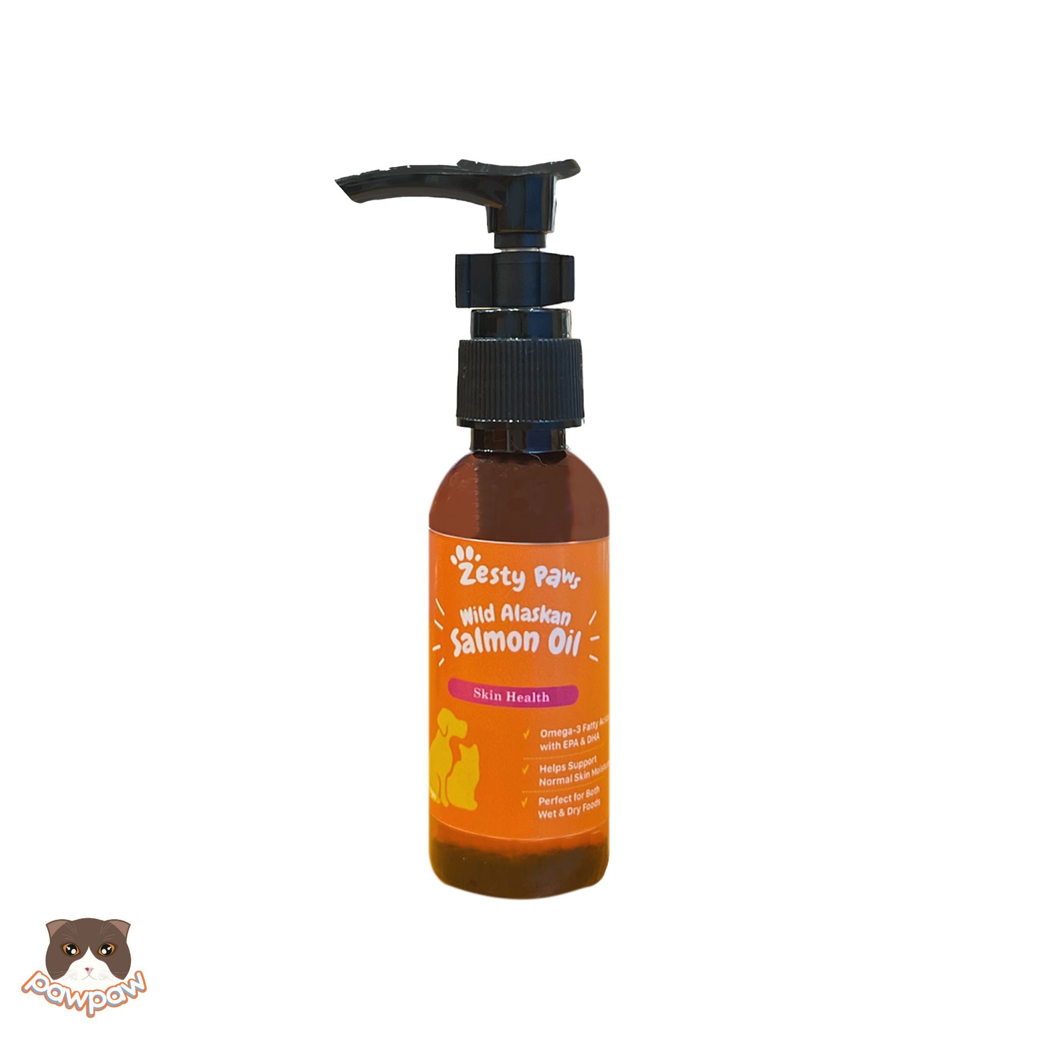 Dầu cá hồi hỗ trợ da & lông Zesty Paws Wild Alaskan cho chó mèo