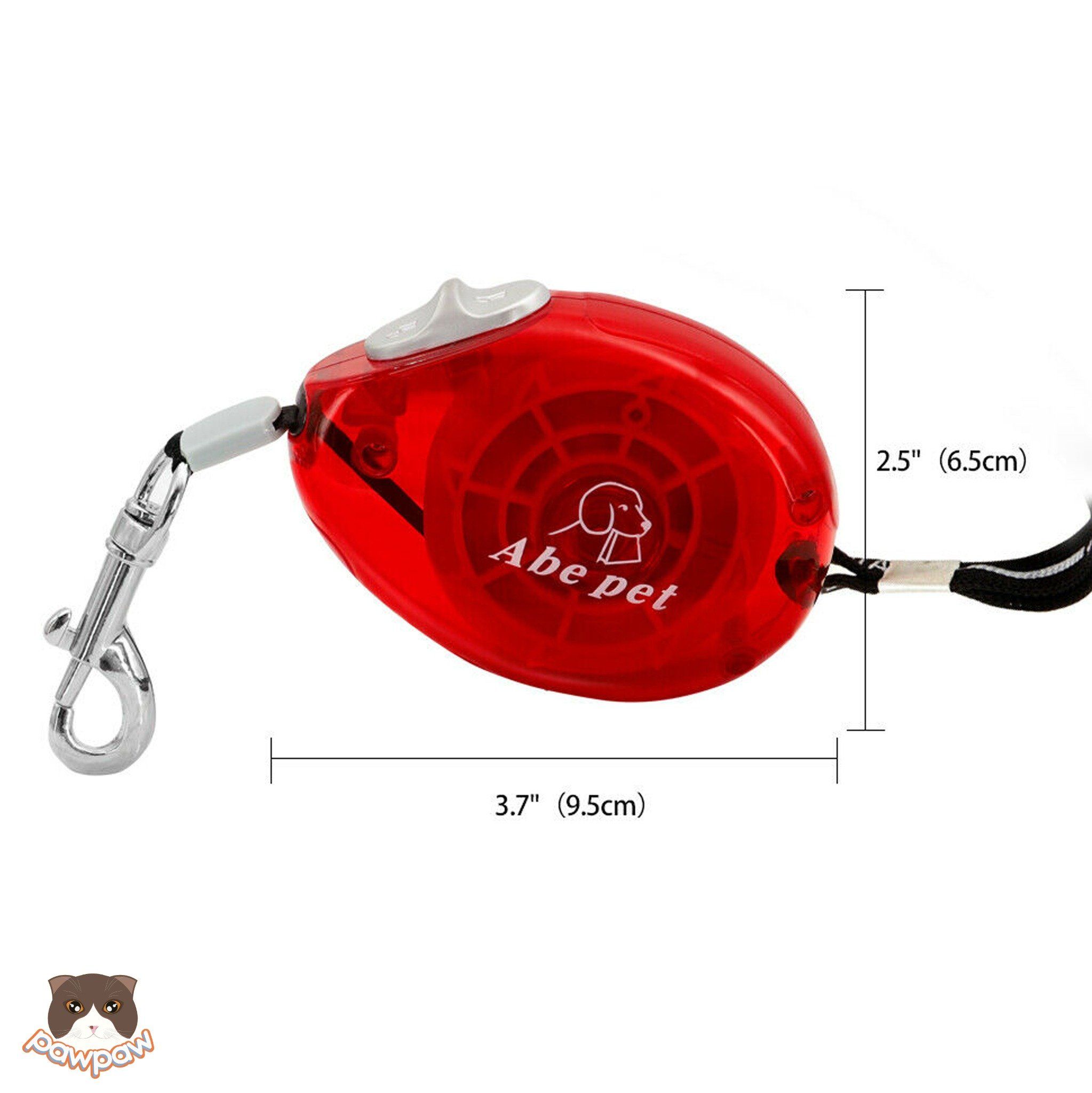 Dây dắt rút tự động mini 2,5m cho chó mèo
