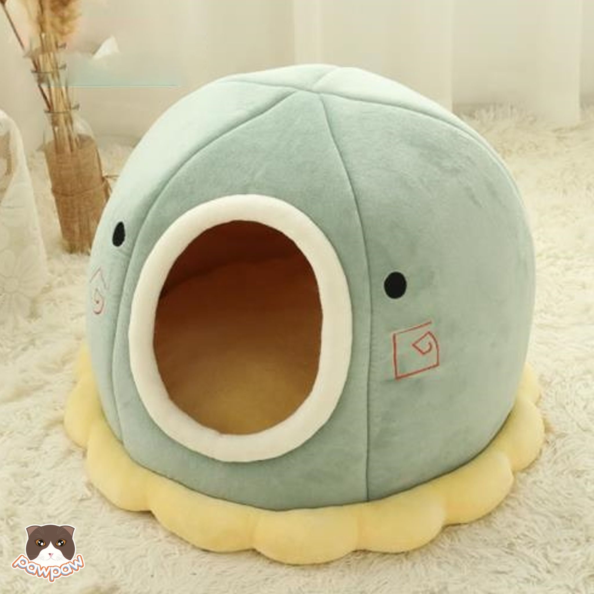 Nhà đệm hình bạch tuột xanh cho chó mèo