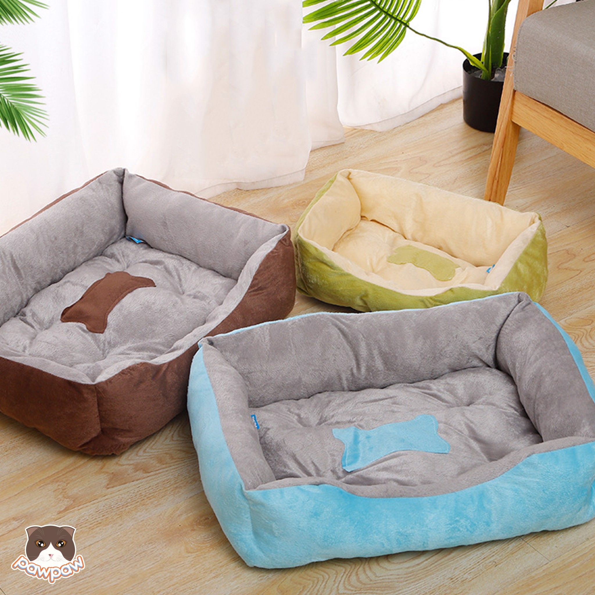 Đệm chữ nhật 2 màu cho chó mèo