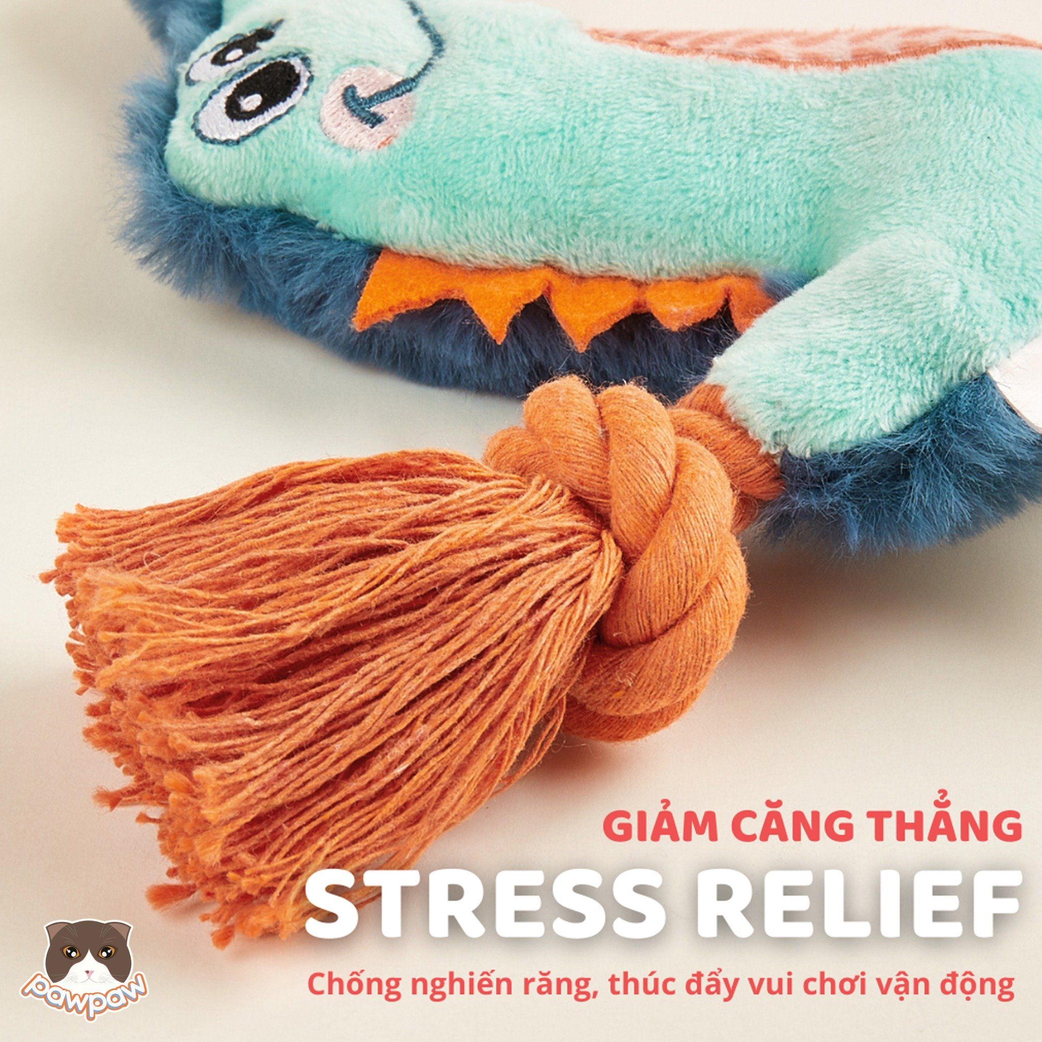 Đồ chơi gặm FOFOS hình cá sấu cho chó
