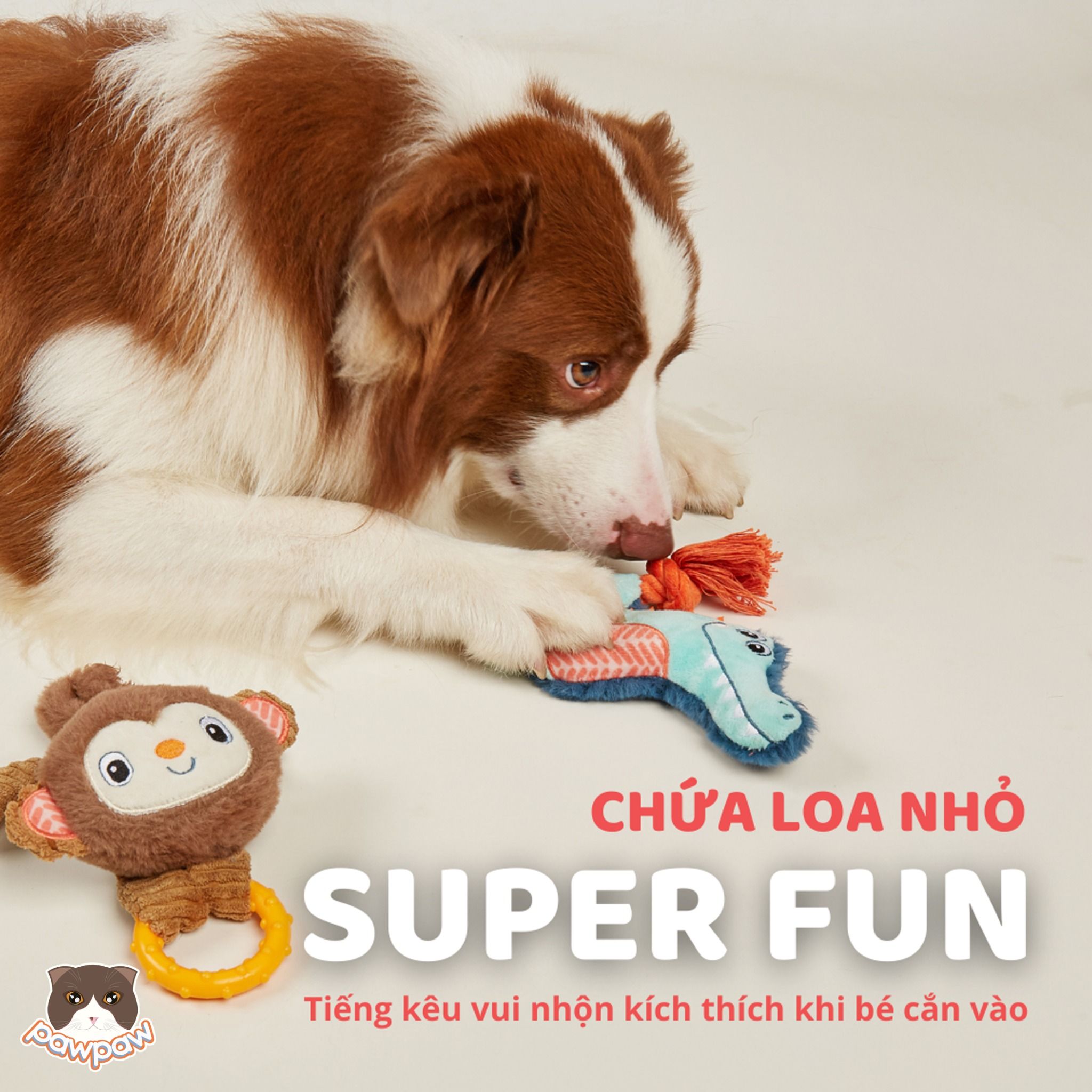 Đồ chơi gặm FOFOS hình cá sấu cho chó