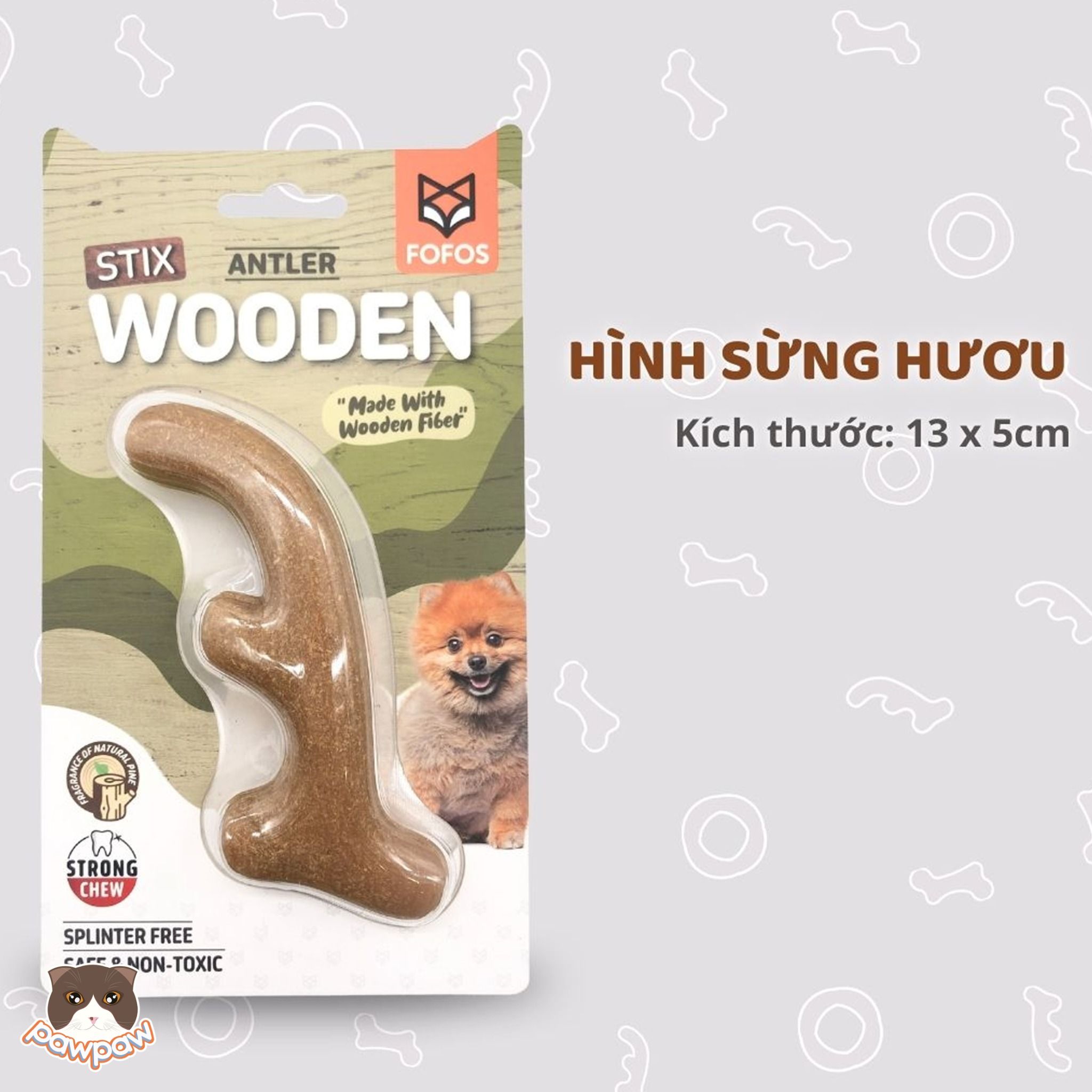 Đồ chơi gặm gỗ Wooden FOFOS cho chó