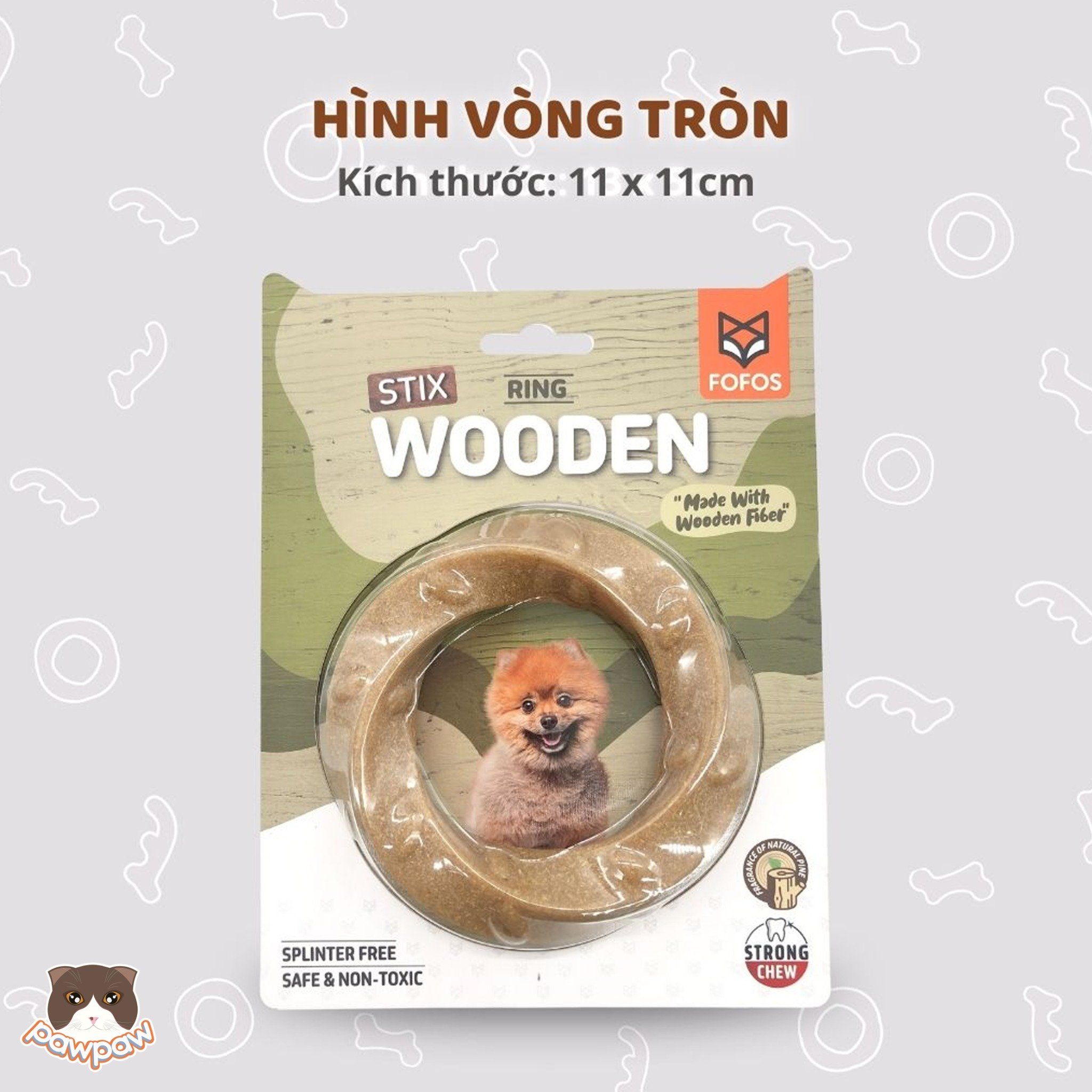 Đồ chơi gặm gỗ Wooden FOFOS cho chó